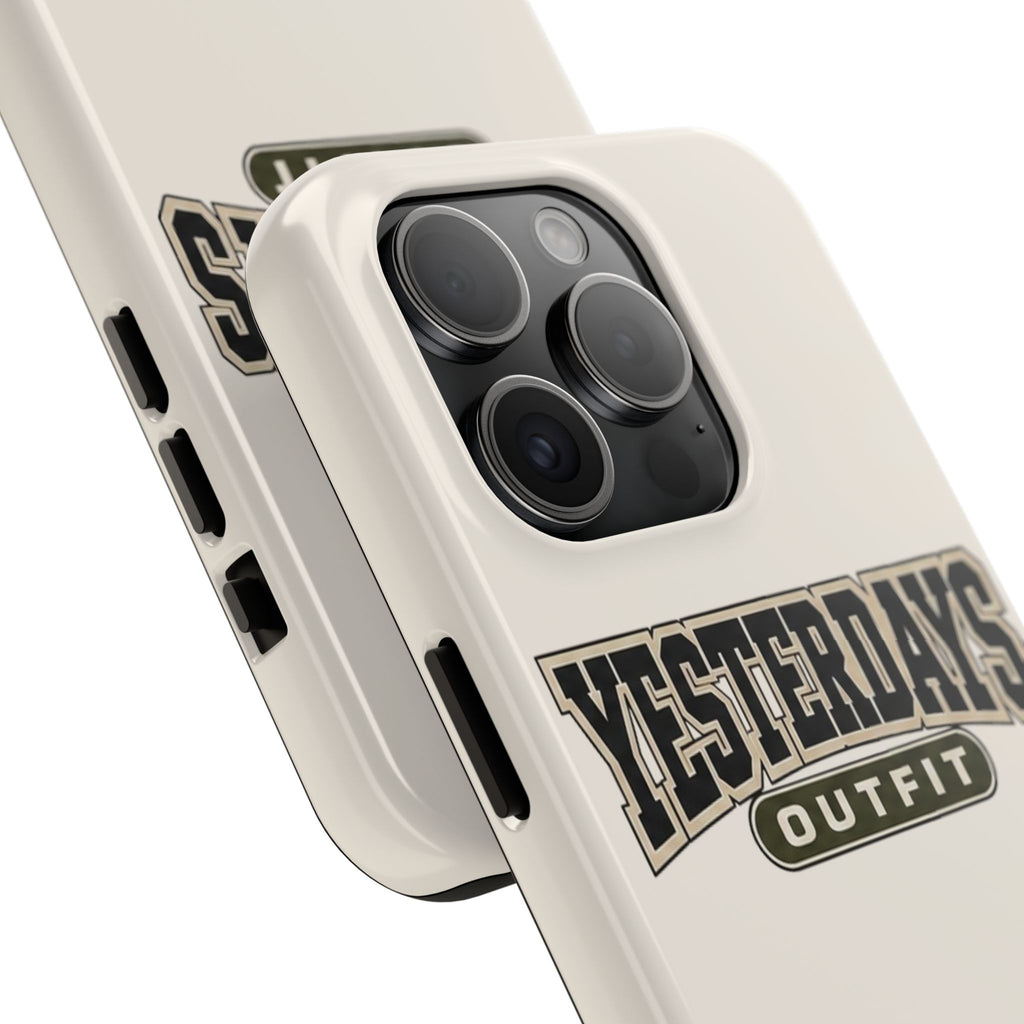 Yesterdays Outfit Phone Case | Retro Collegiate Logo, Tough Phone Case