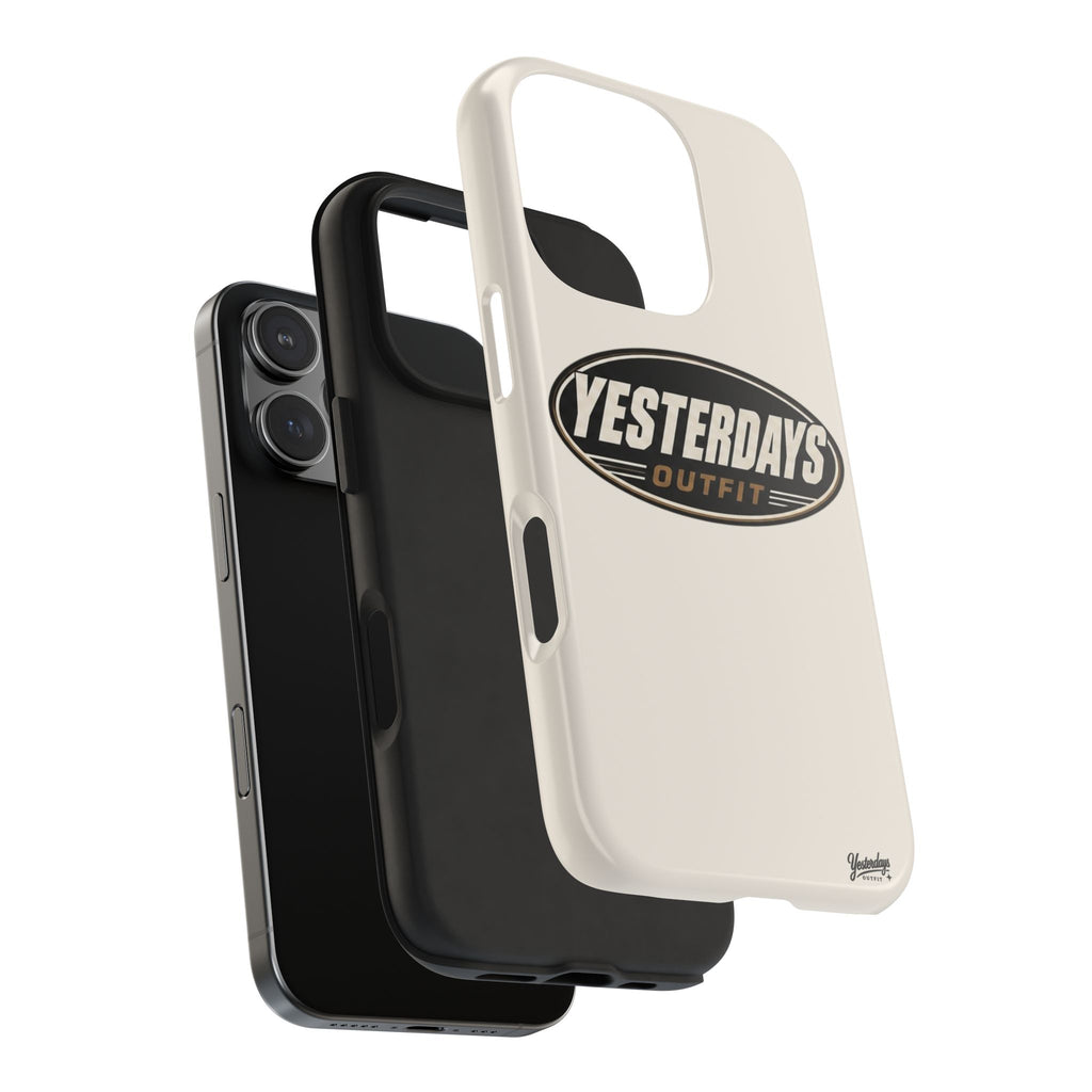 Yesterdays Outfit phone case | Tough Phone Cases, retro oval logo