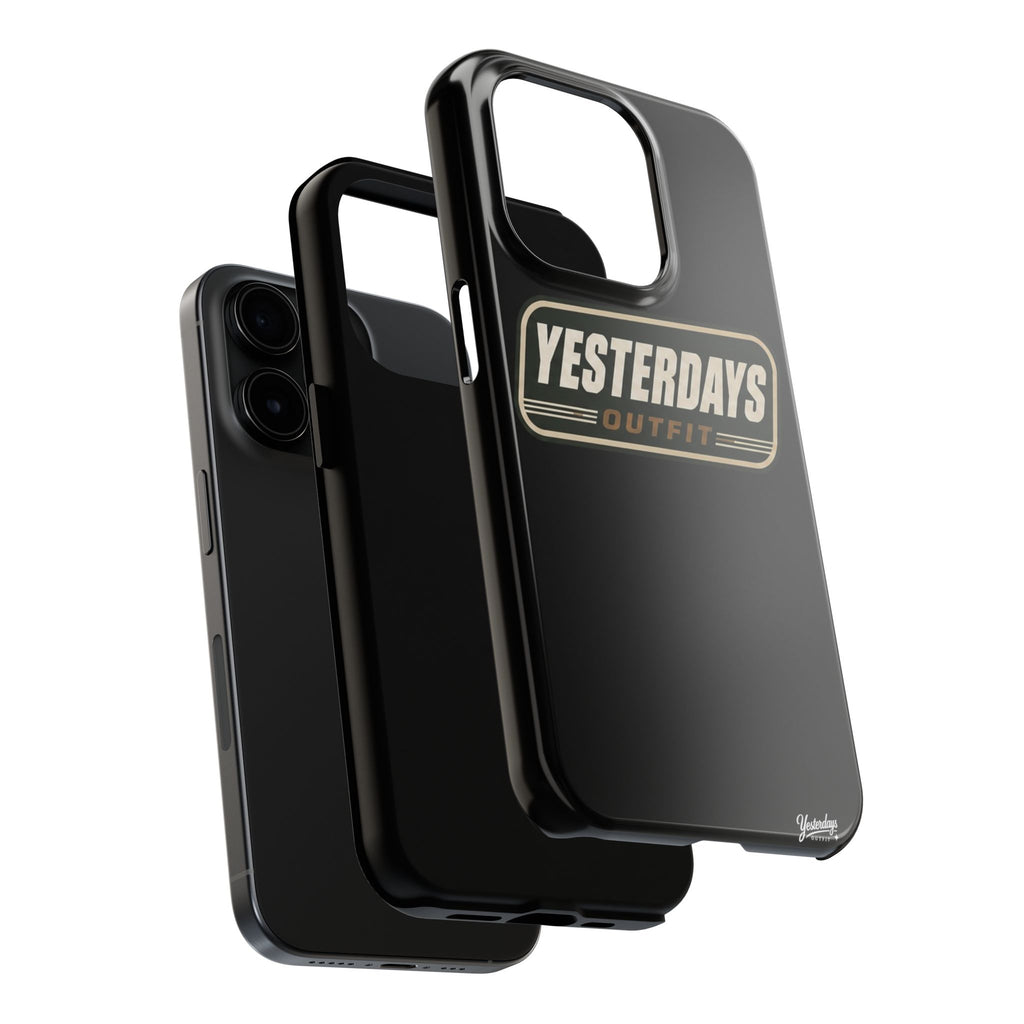 Yesterdays Outfit vintage logo Tough Phone Case | retro badge phone cover