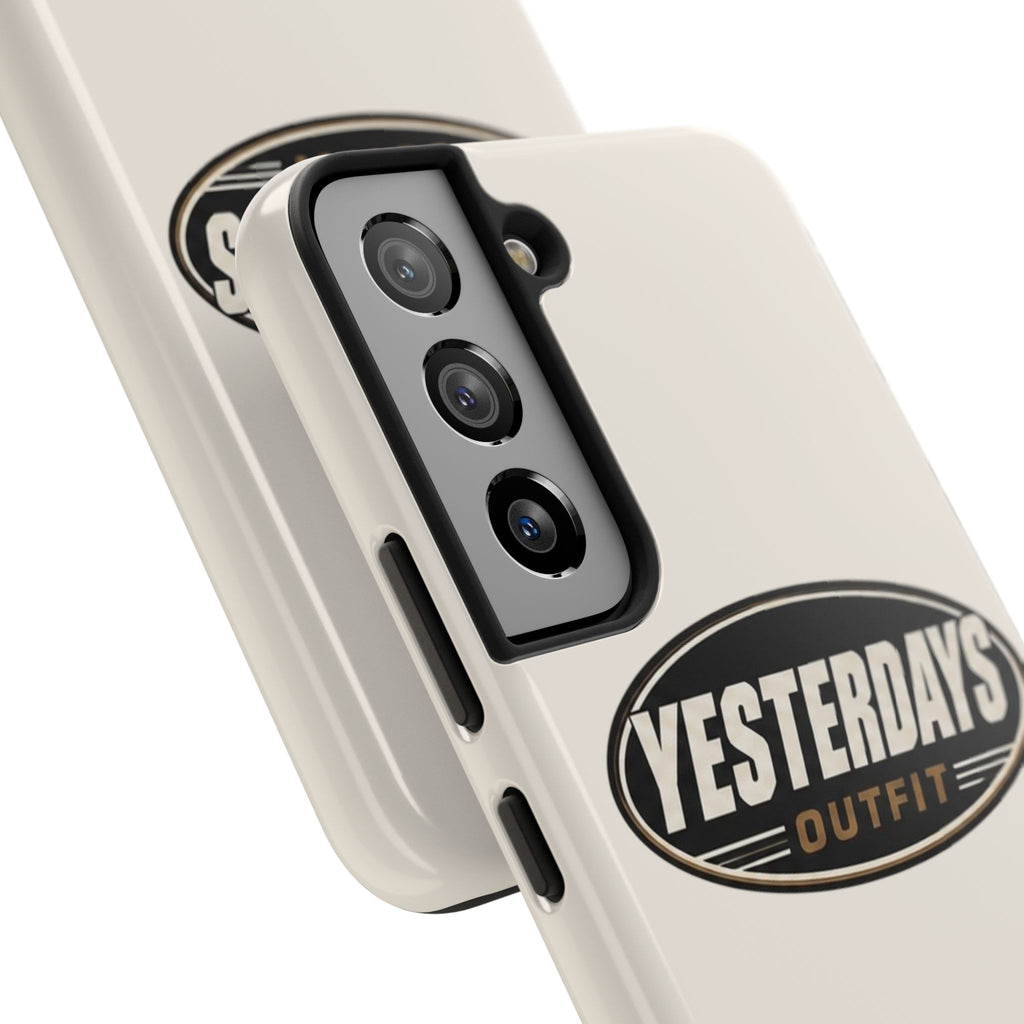 Yesterdays Outfit phone case | Tough Phone Cases, retro oval logo