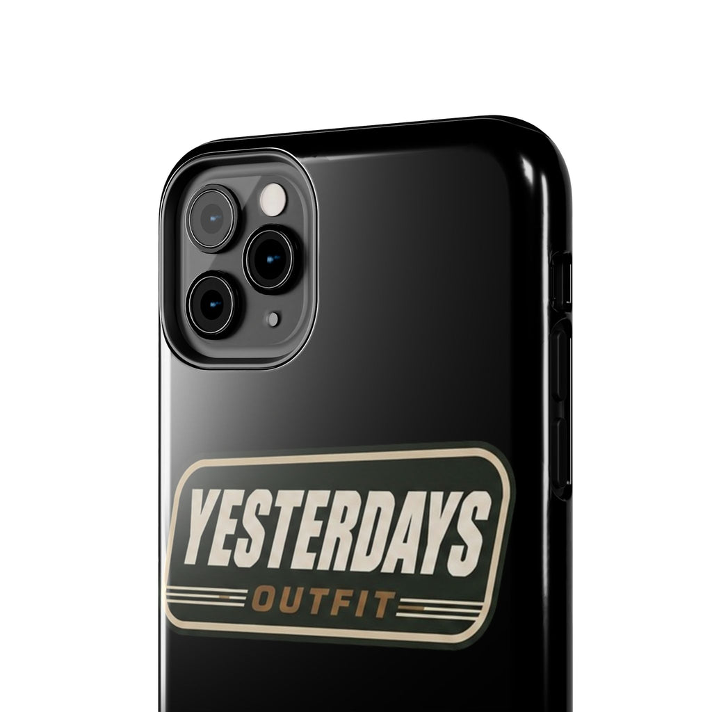 Yesterdays Outfit vintage logo Tough Phone Case | retro badge phone cover