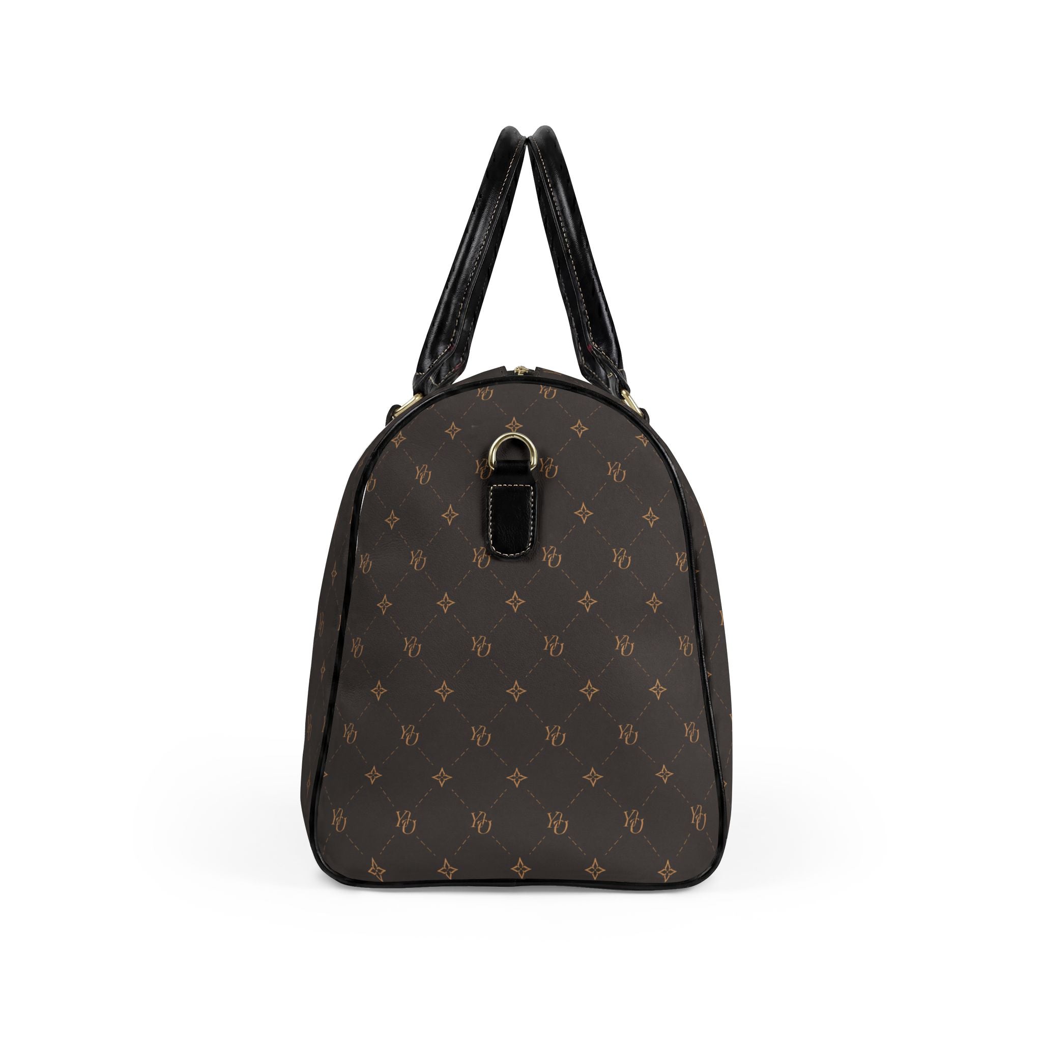 YO Monogram Canvas Weekender Bag | Yesterday’s Outfit Faux Leather Travel Bag