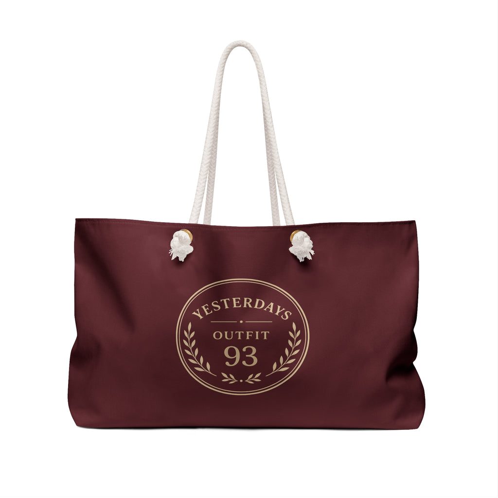 Yesterdays Outfit 93 Weekender Bag | Maroon Laurel Travel Tote