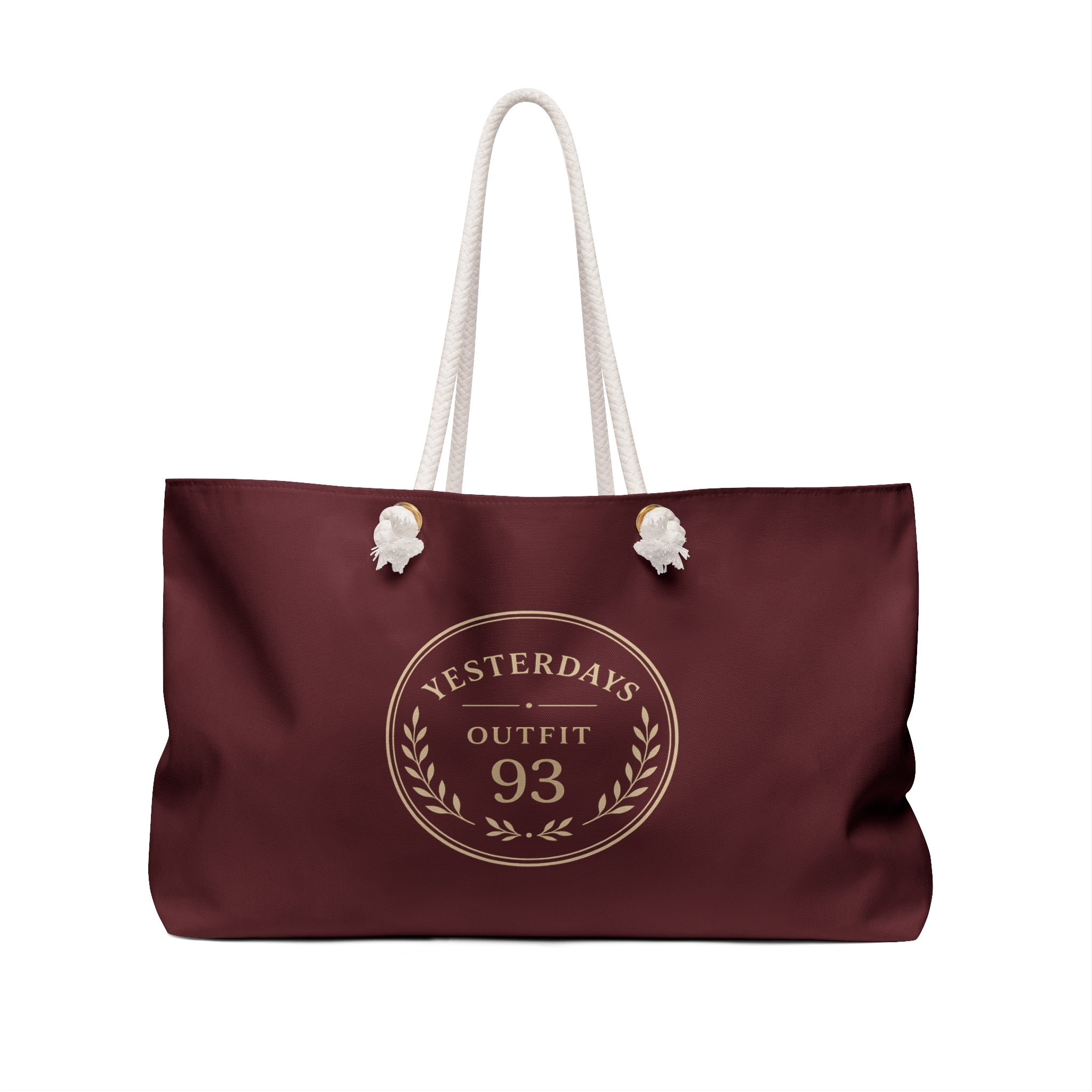 Yesterdays Outfit 93 Weekender Bag | Maroon Laurel Travel Tote