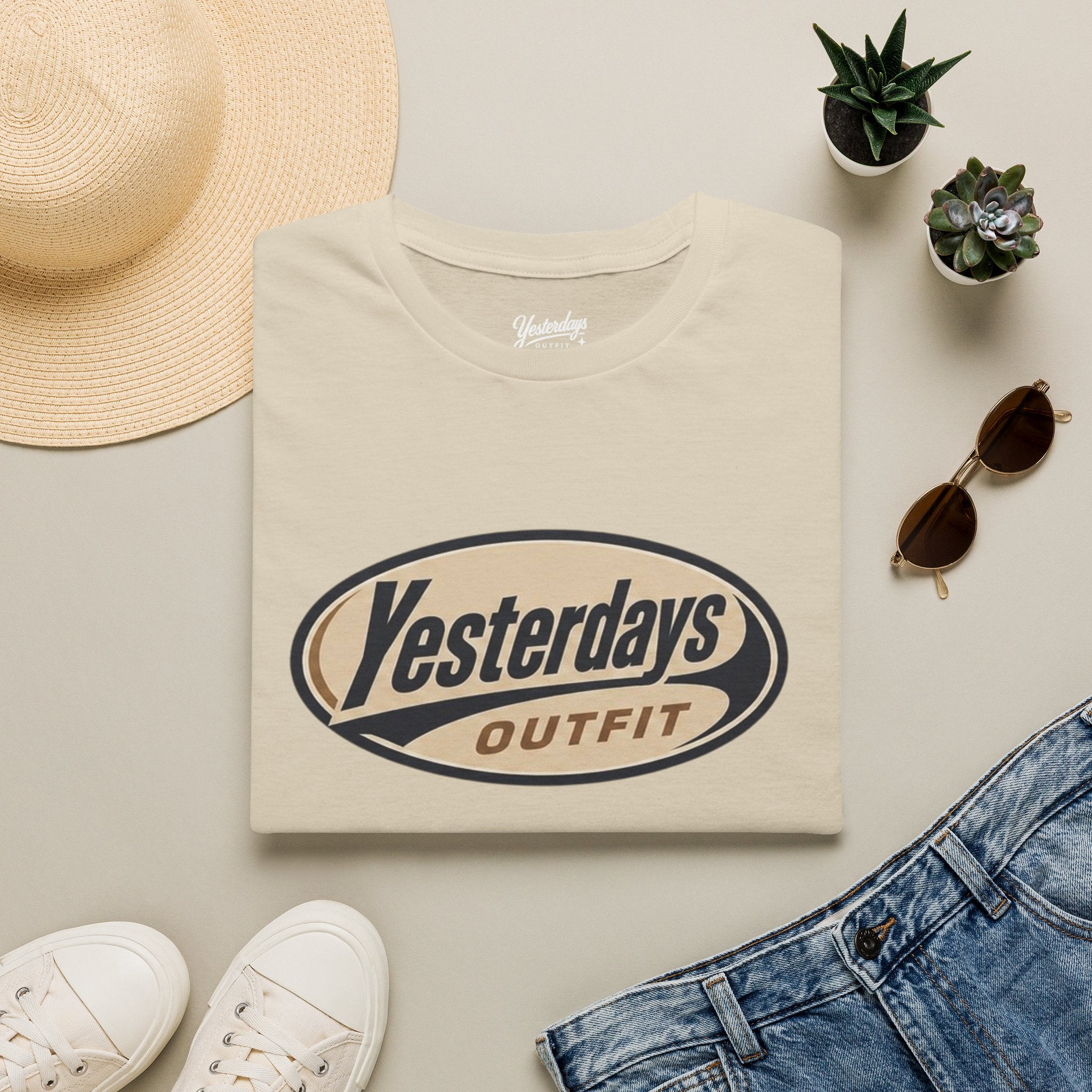 Yesterdays Outfit logo T-Shirt | vintage oval graphic tee