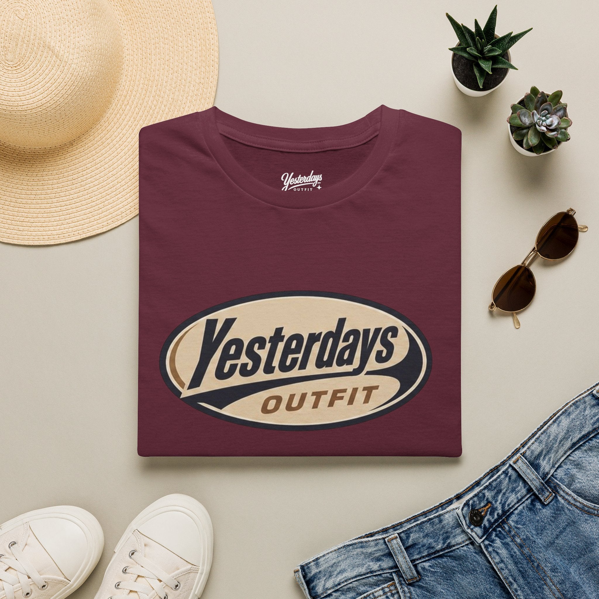 Yesterdays Outfit logo T-Shirt | vintage oval graphic tee