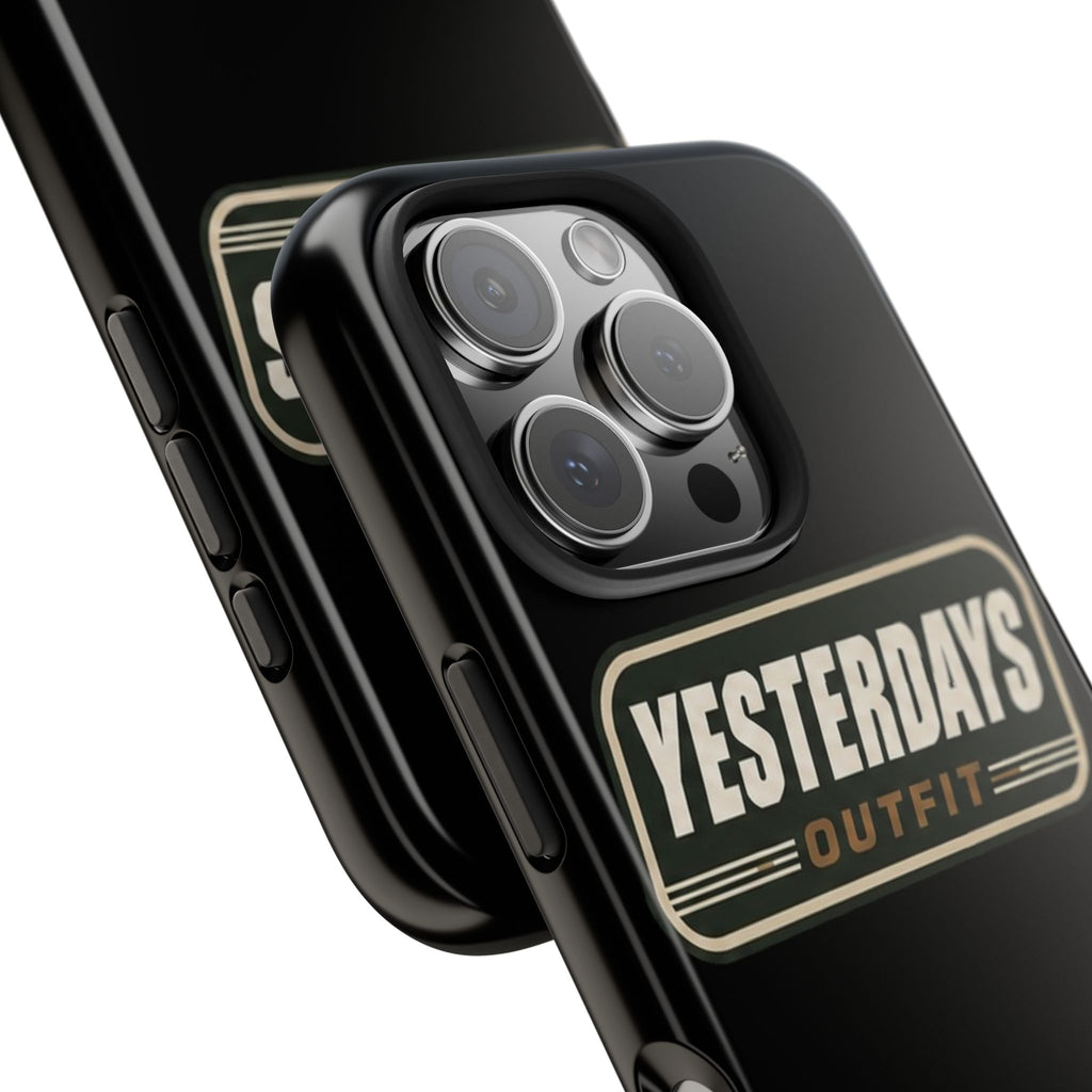 Yesterdays Outfit vintage logo Tough Phone Case | retro badge phone cover
