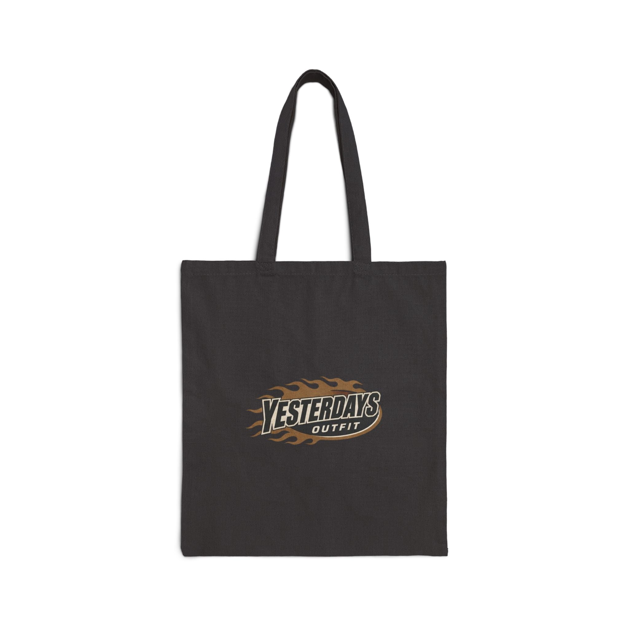 YESTERDAYS vintage logo Tote Bag | retro flame graphic, canvas shopper