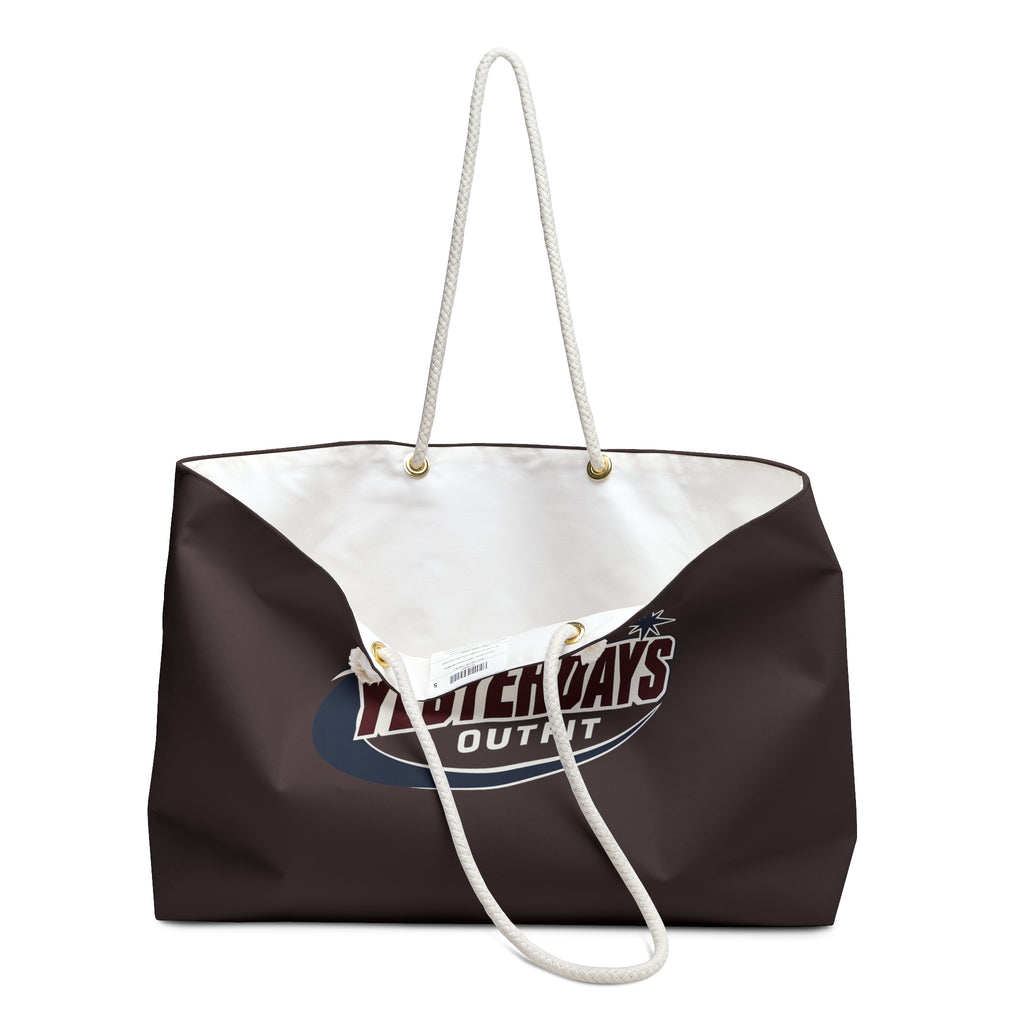Yesterdays Outfit logo Weekender Bag | Retro Travel Tote