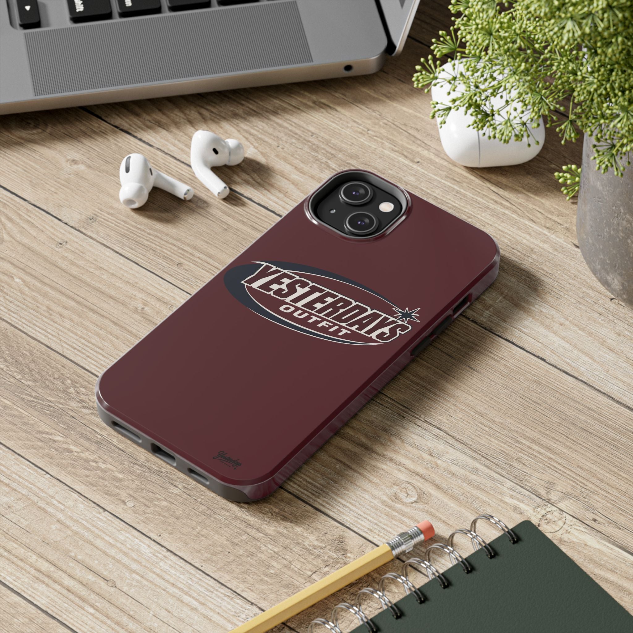 Yesterdays Outfit logo Tough Phone Case | Retro Badge iPhone Android