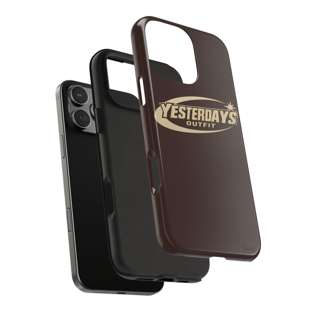 Yesterdays Outfit logo Tough Phone Case | Retro Badge Phone Case