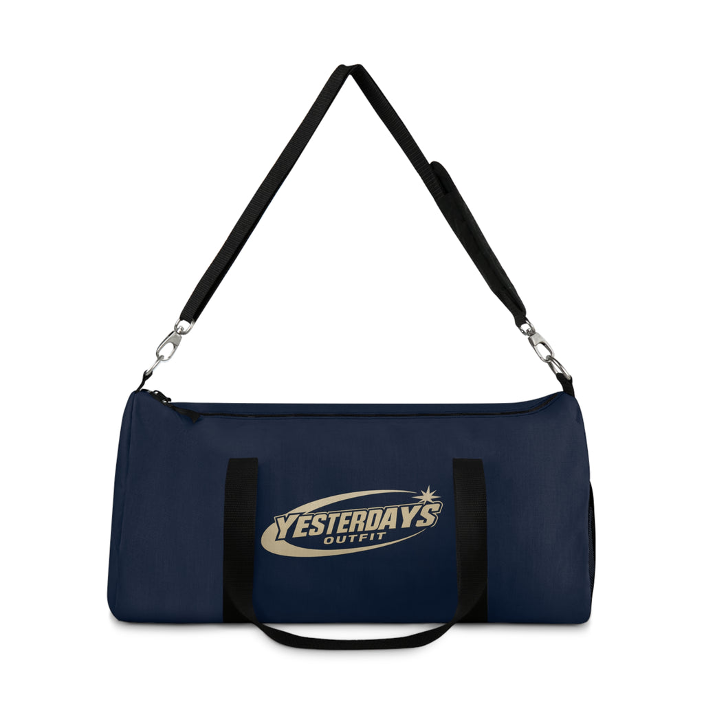 Yesterdays Outfit Logo Duffel Bag | Navy Sports Gym Travel Bag