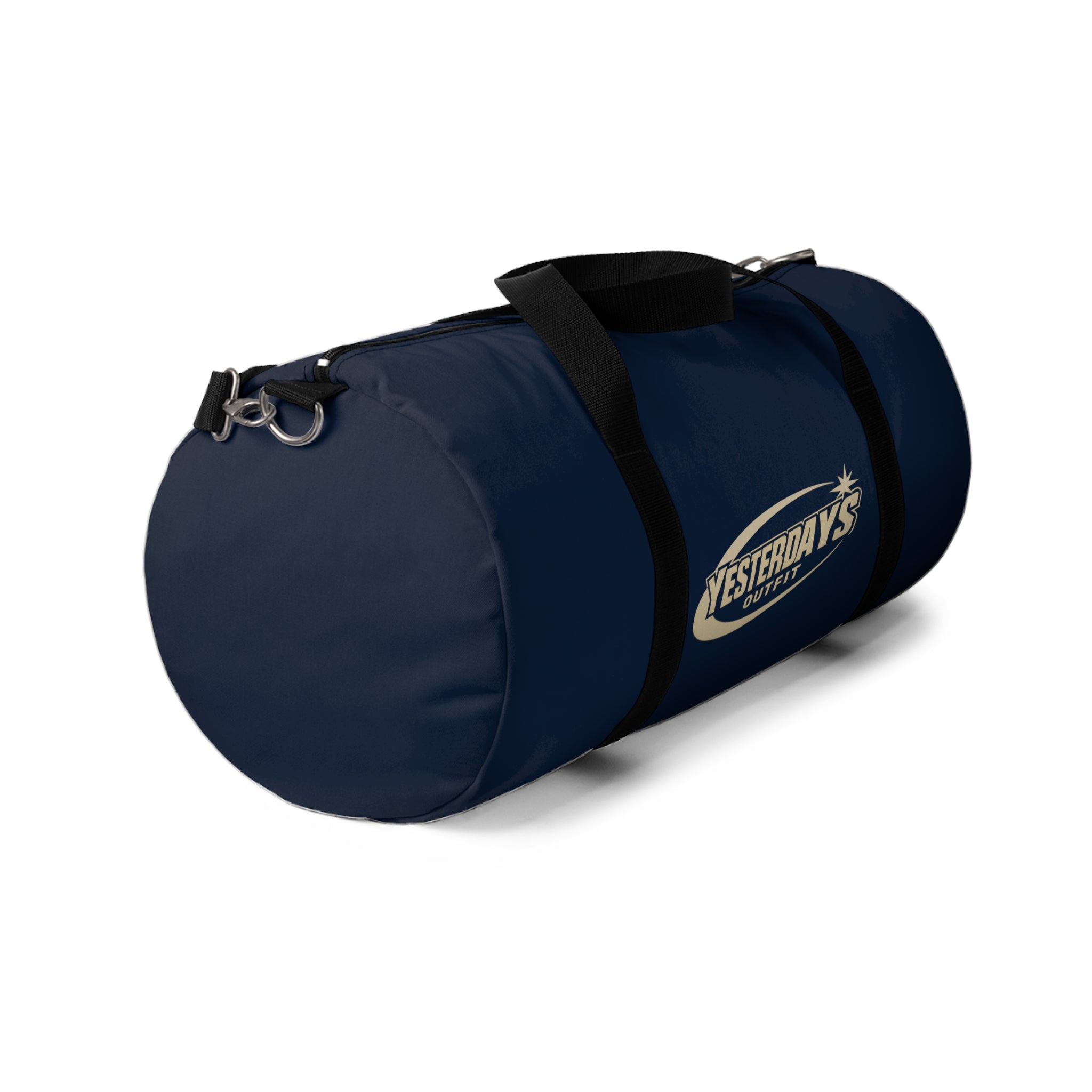 Yesterdays Outfit Logo Duffel Bag | Navy Sports Gym Travel Bag