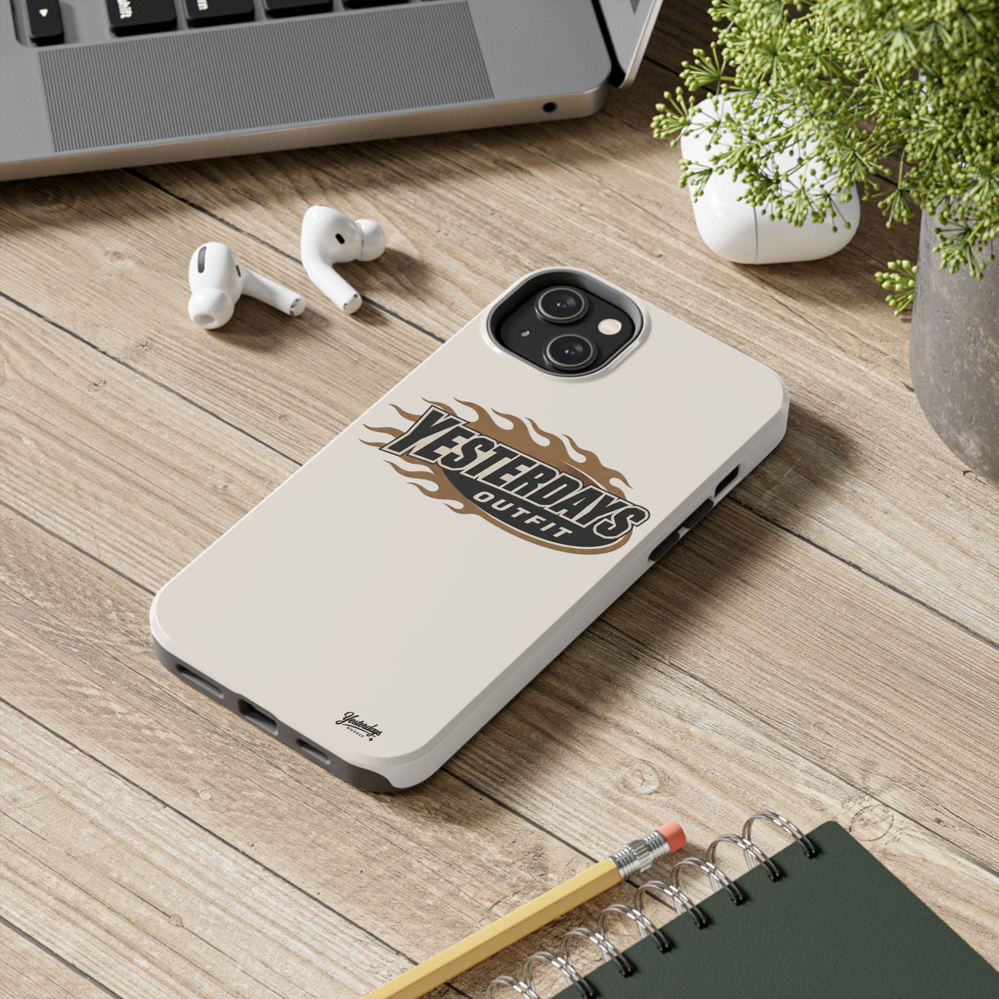Yesterdays Outfit Flame Logo Phone Case | Tough Phone Case