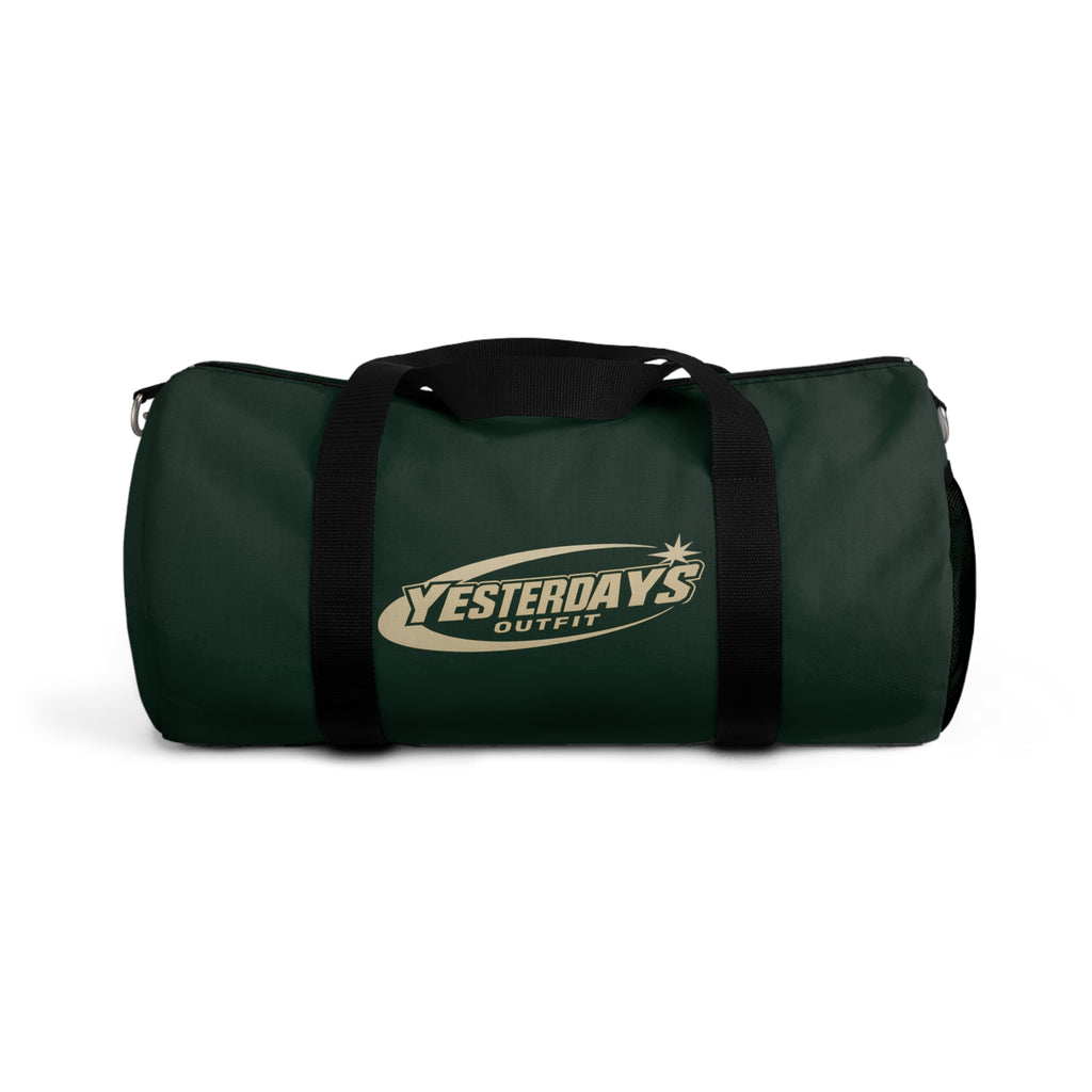 Yesterdays Outfit Logo Duffel Bag | Green Travel Gym Weekender