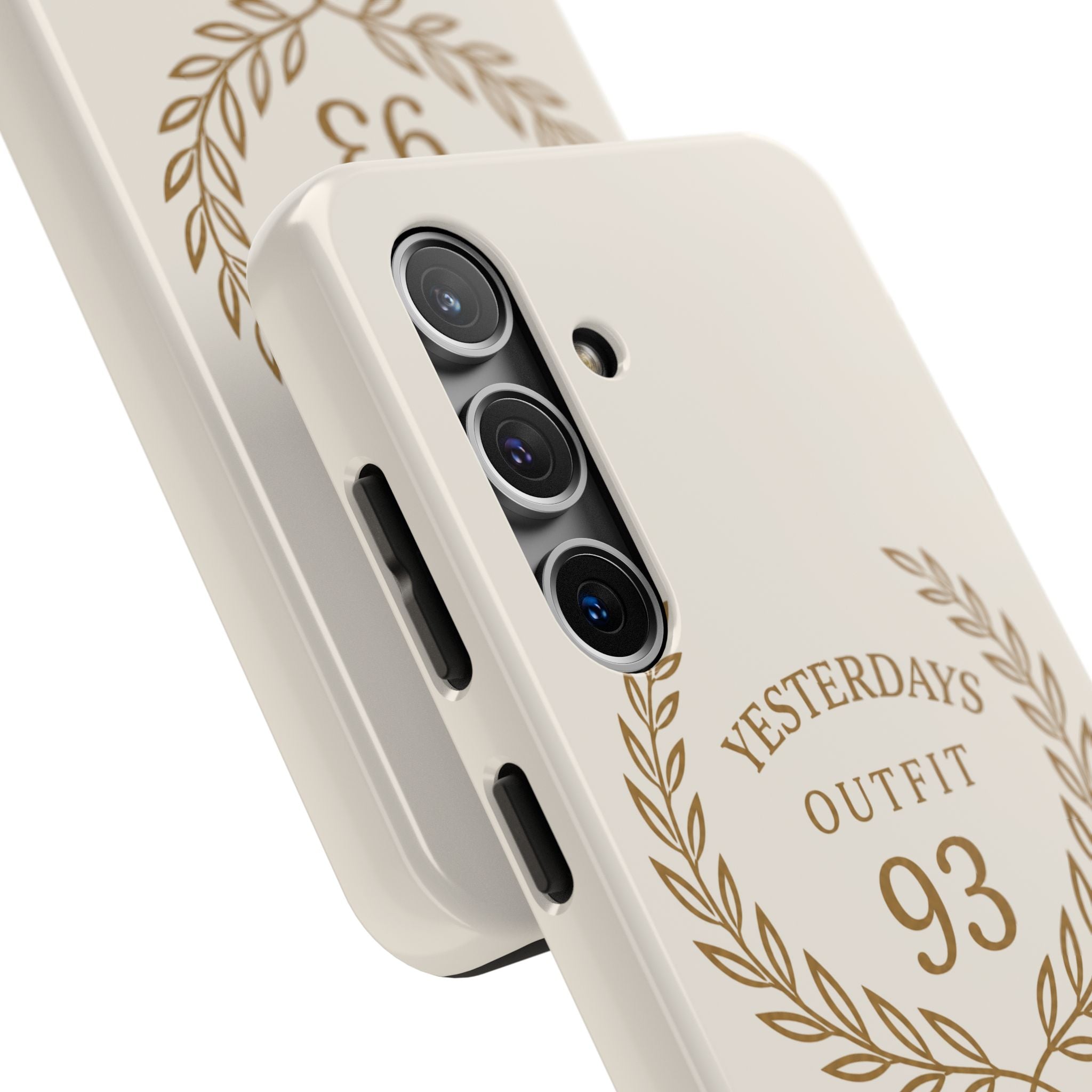 Yesterdays Outfit 93 phone case | laurel wreath vintage number design