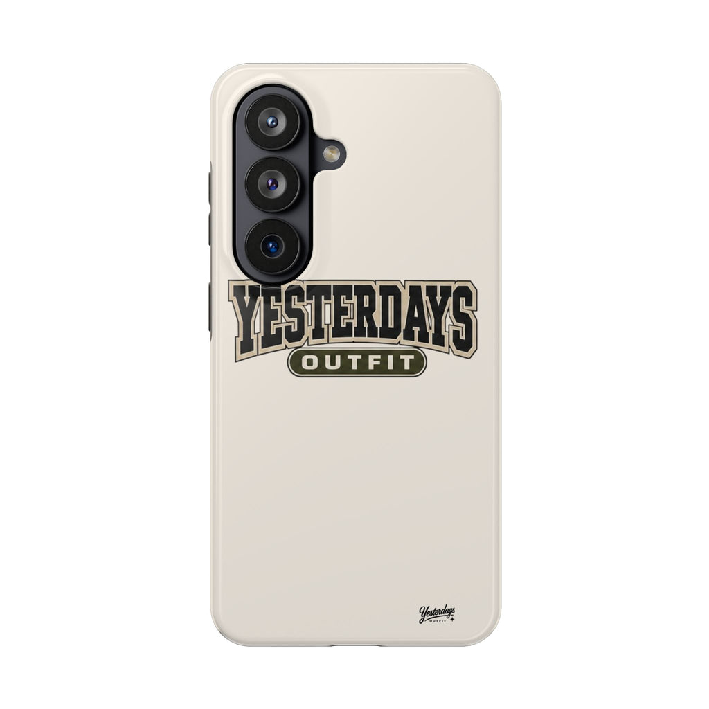 Yesterdays Outfit Phone Case | Retro Collegiate Logo, Tough Phone Case
