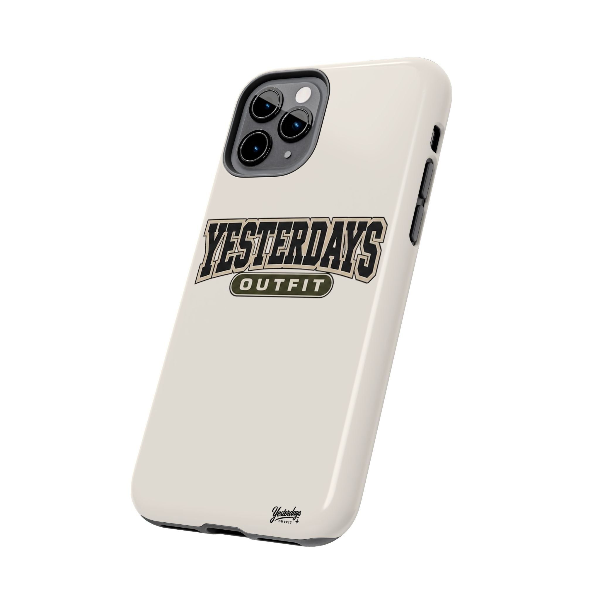 Yesterdays Outfit Phone Case | Retro Collegiate Logo, Tough Phone Case