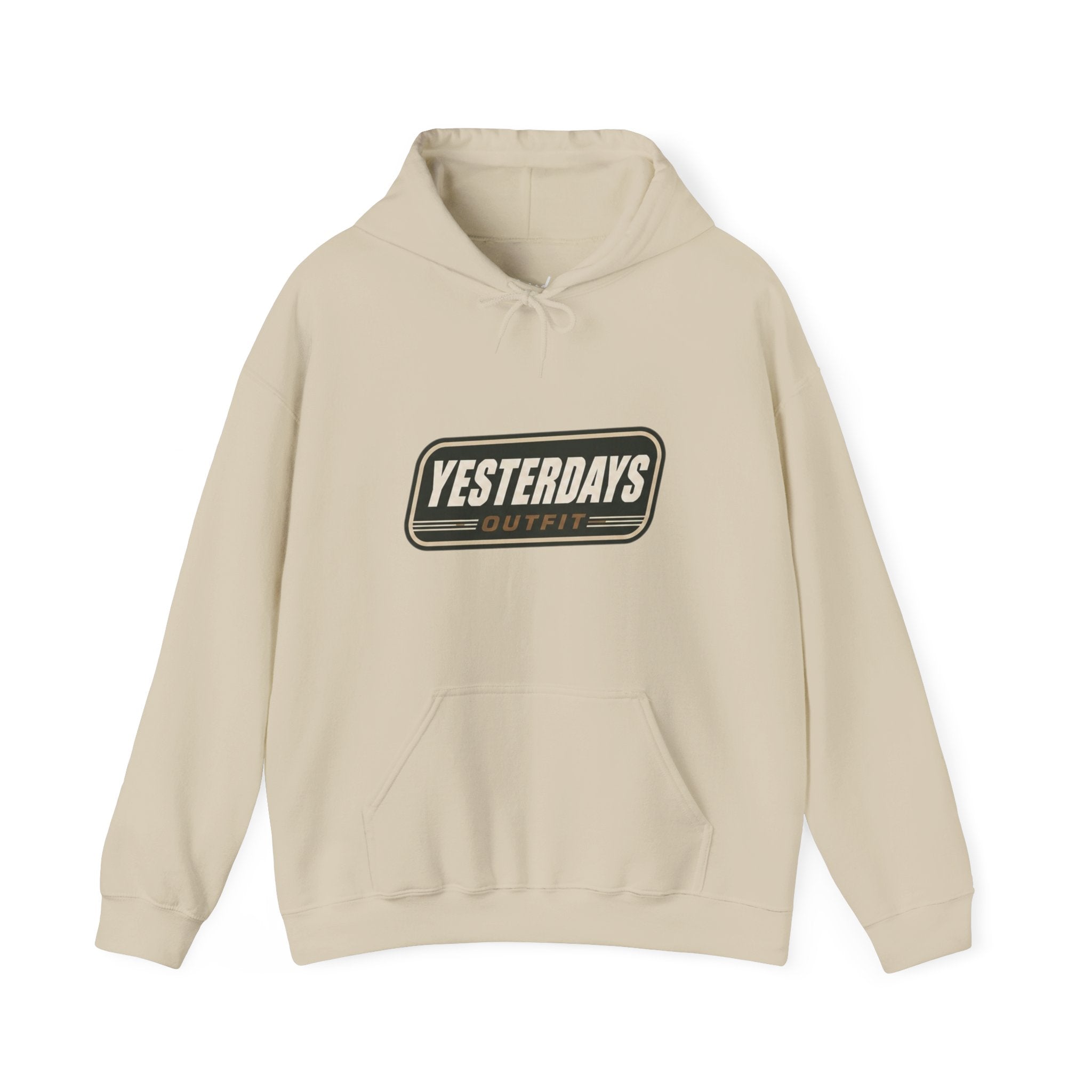 Yesterdays Outfit logo Hoodie | Vintage Patch Graphic Sweatshirt