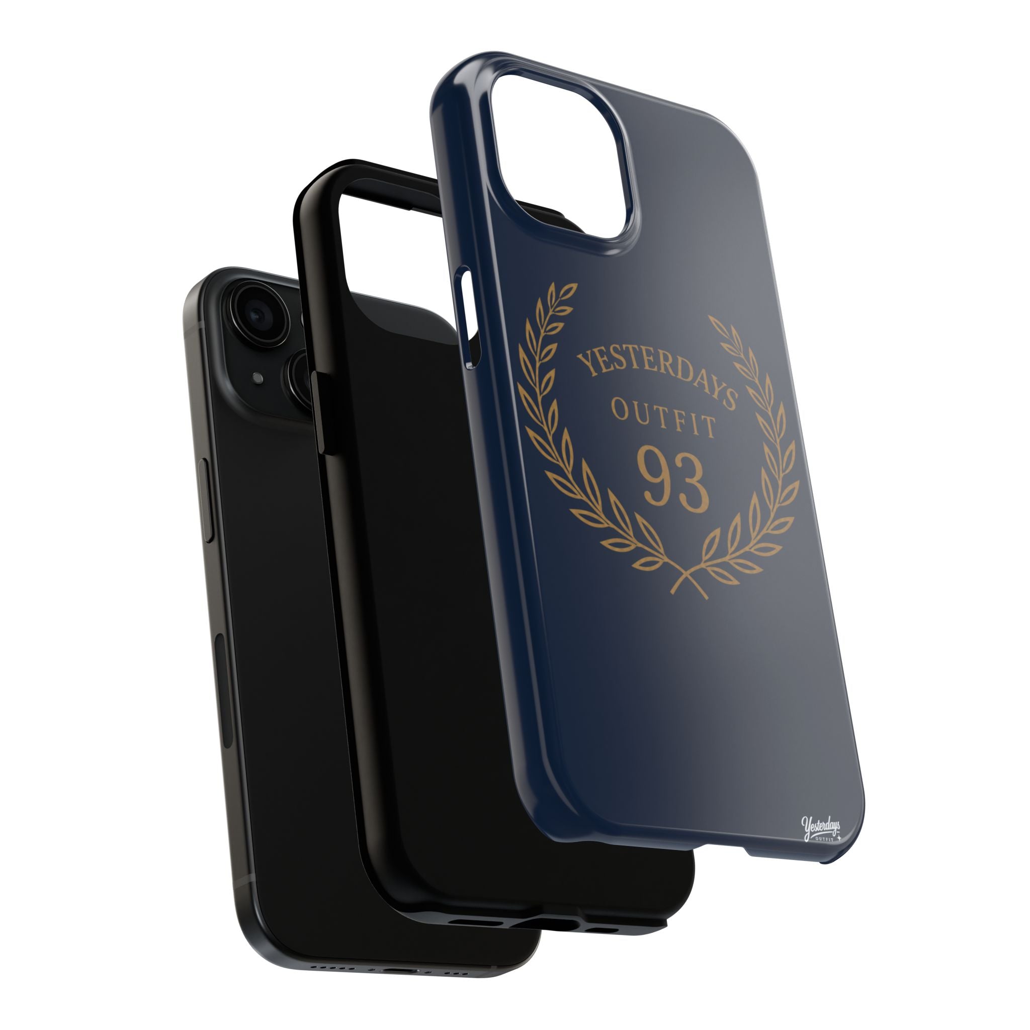 Yesterdays Outfit 93 Phone Case | Laurel Wreath Navy Protective Case