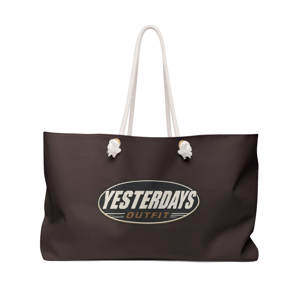 Yesterdays Outfit Logo Weekender Bag | Vintage Oval Logo Tote