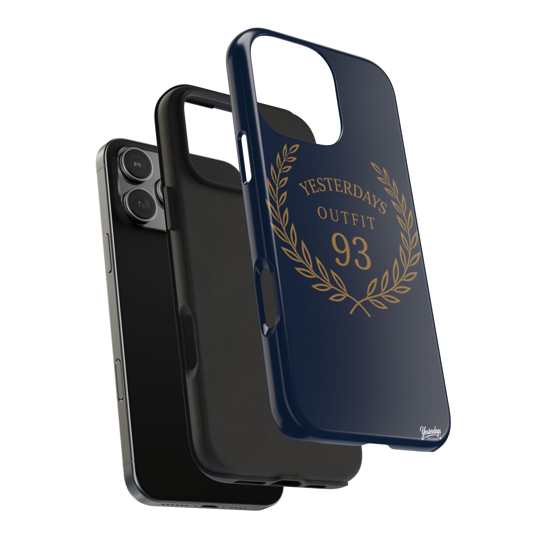 Yesterdays Outfit 93 Phone Case | Laurel Wreath Navy Protective Case