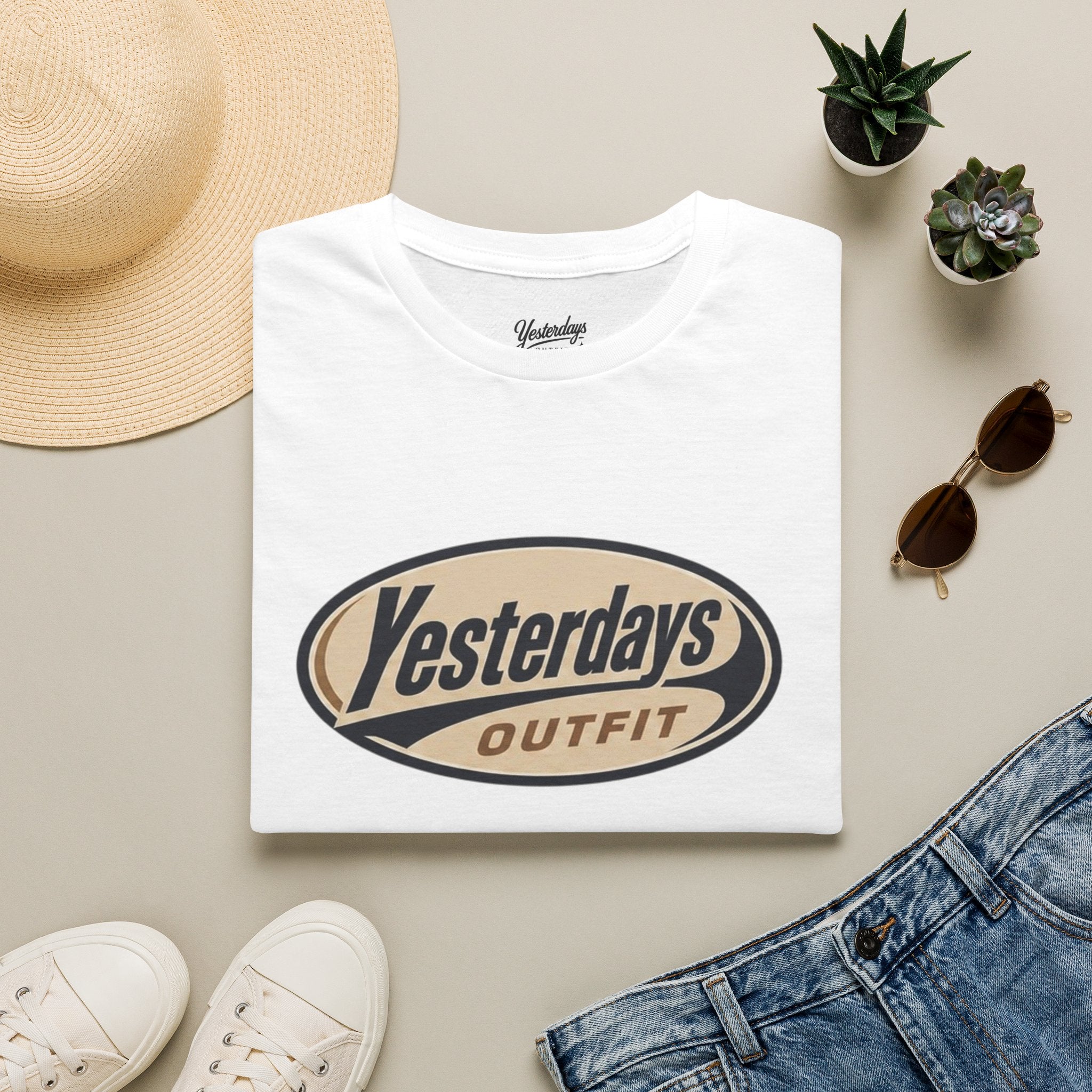Yesterdays Outfit logo T-Shirt | vintage oval graphic tee