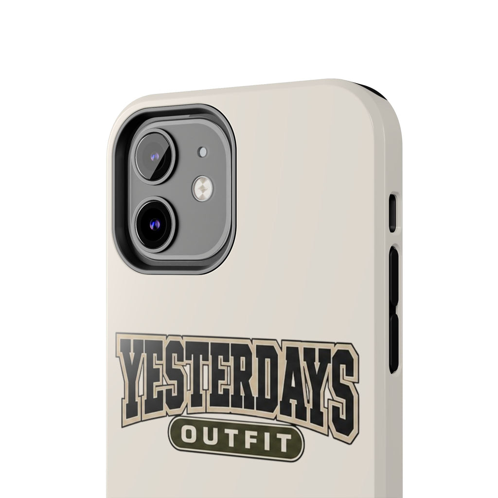 Yesterdays Outfit Phone Case | Retro Collegiate Logo, Tough Phone Case