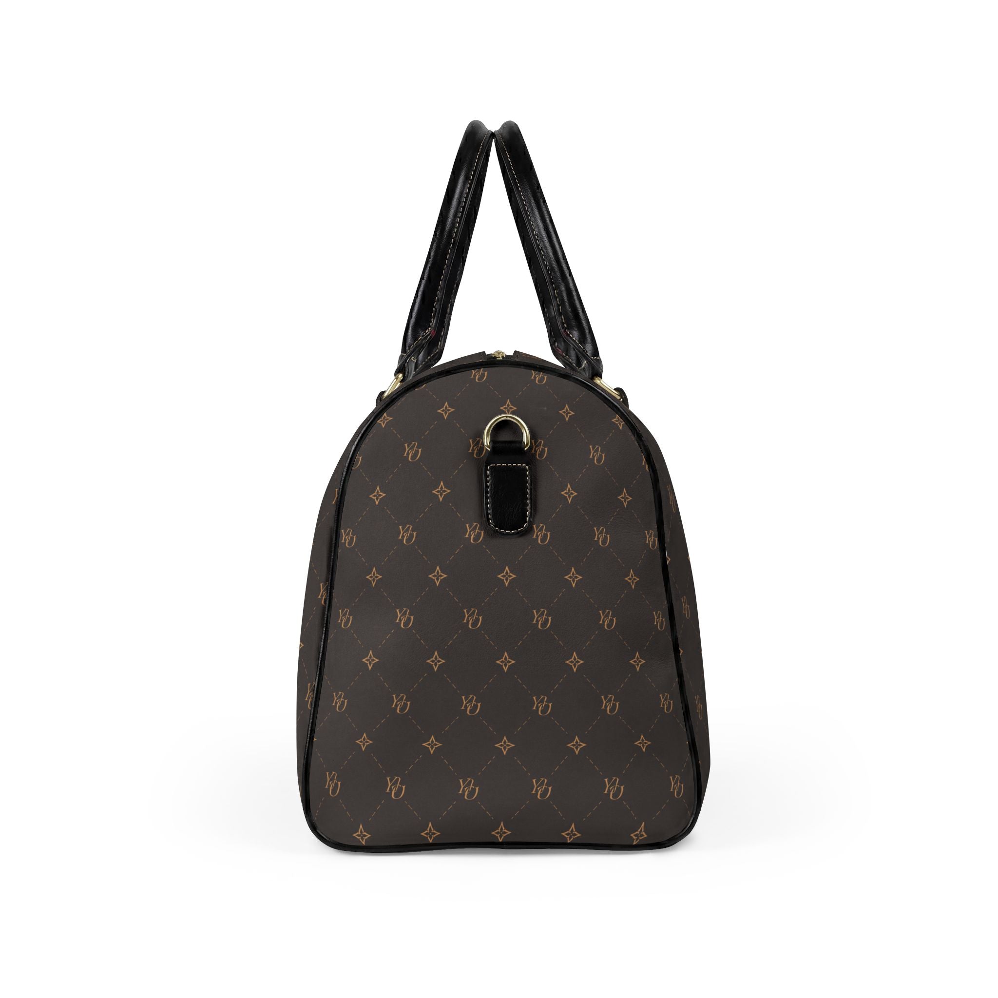 YO Monogram Canvas Weekender Bag | Yesterday’s Outfit Faux Leather Travel Bag