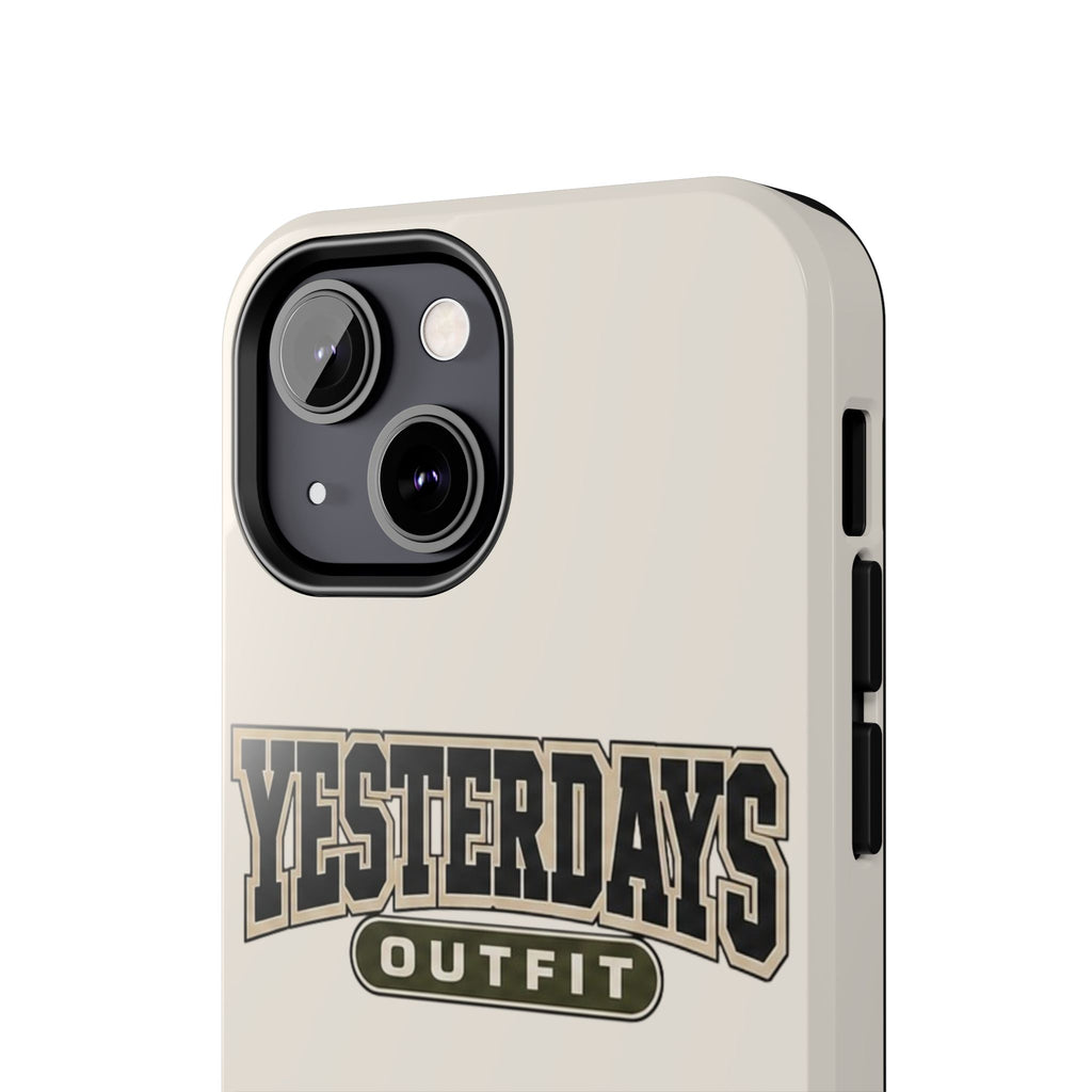 Yesterdays Outfit Phone Case | Retro Collegiate Logo, Tough Phone Case