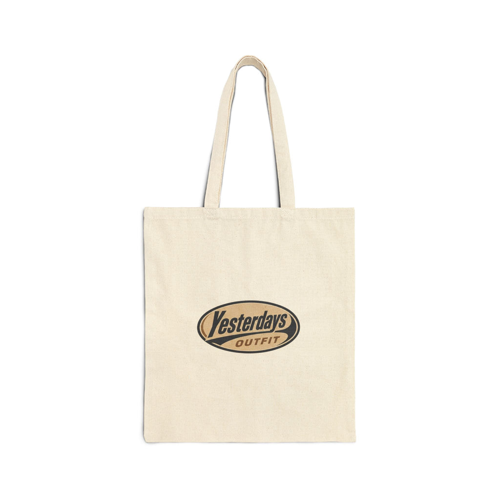 Yesterdays Logo Tote Bag | Retro Oval Emblem Canvas Tote