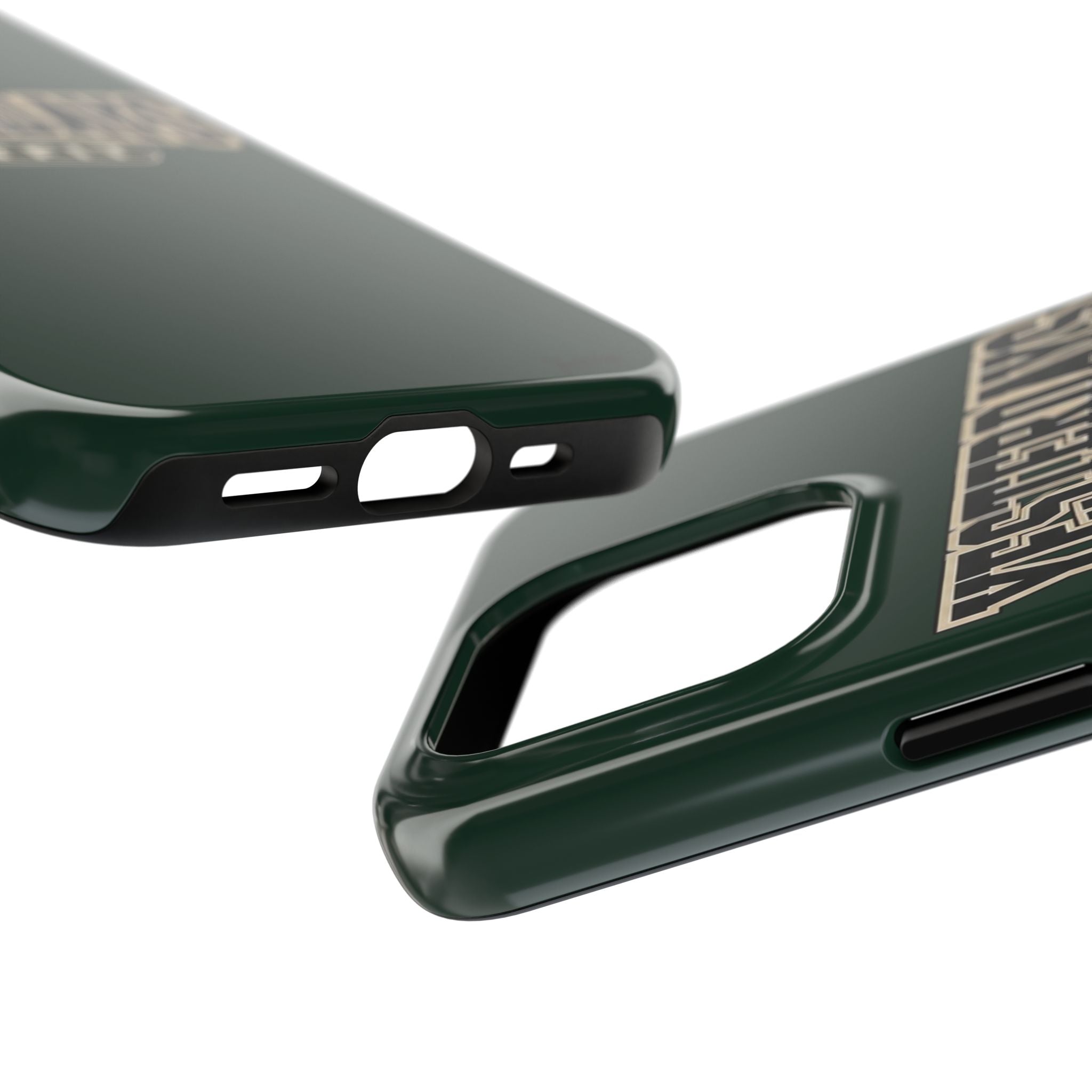 Yesterdays Outfit phone case | Retro collegiate logo, tough protective case
