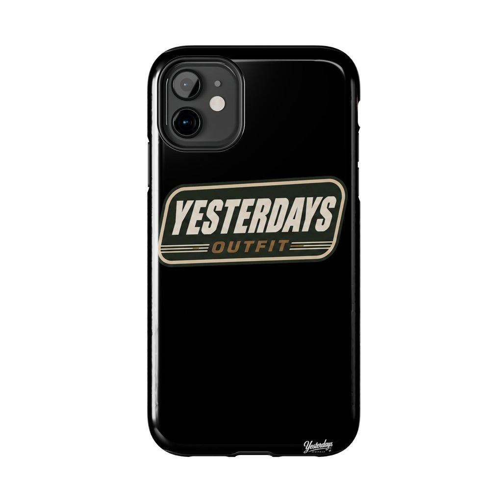 Yesterdays Outfit vintage logo Tough Phone Case | retro badge phone cover