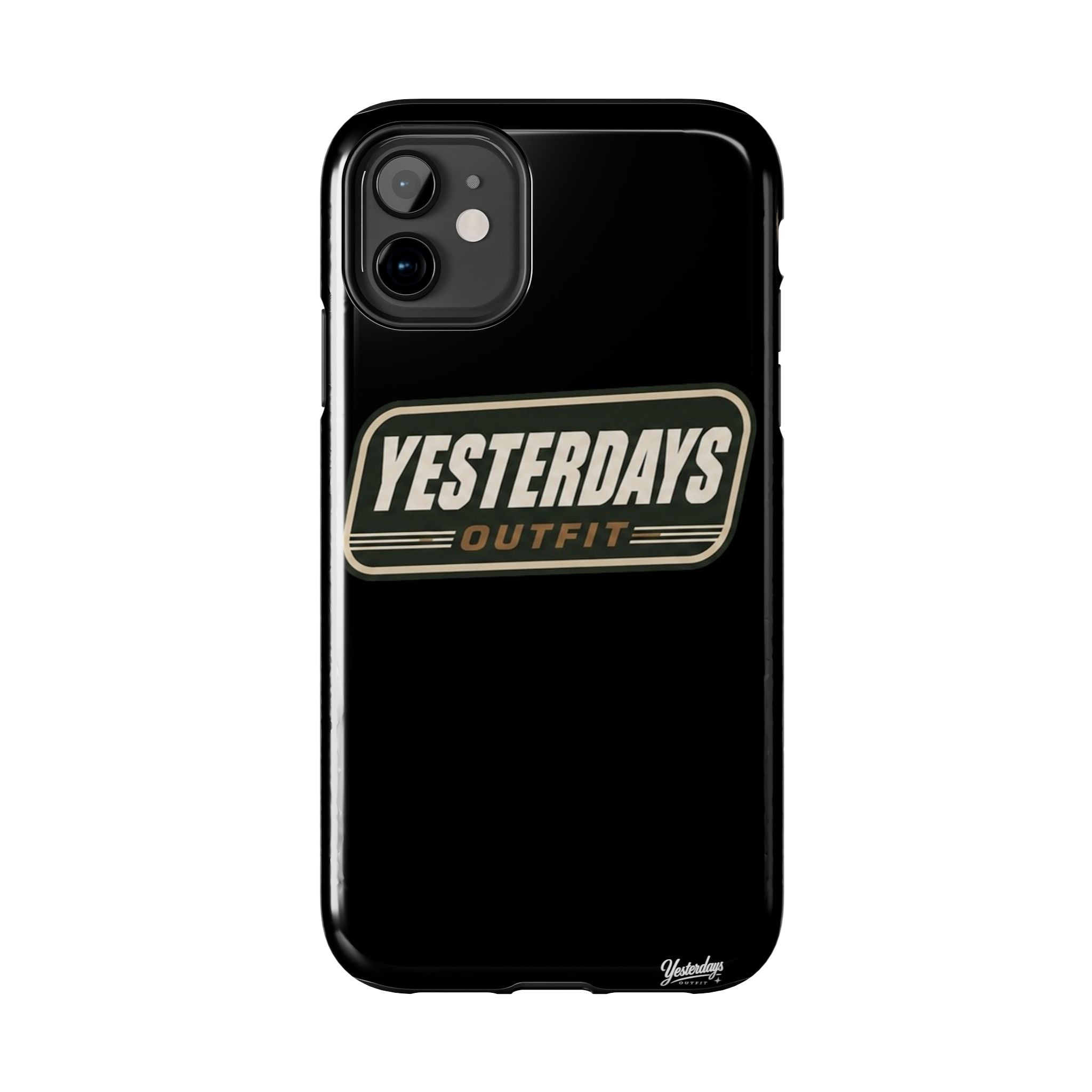 Yesterdays Outfit vintage logo Tough Phone Case | retro badge phone cover