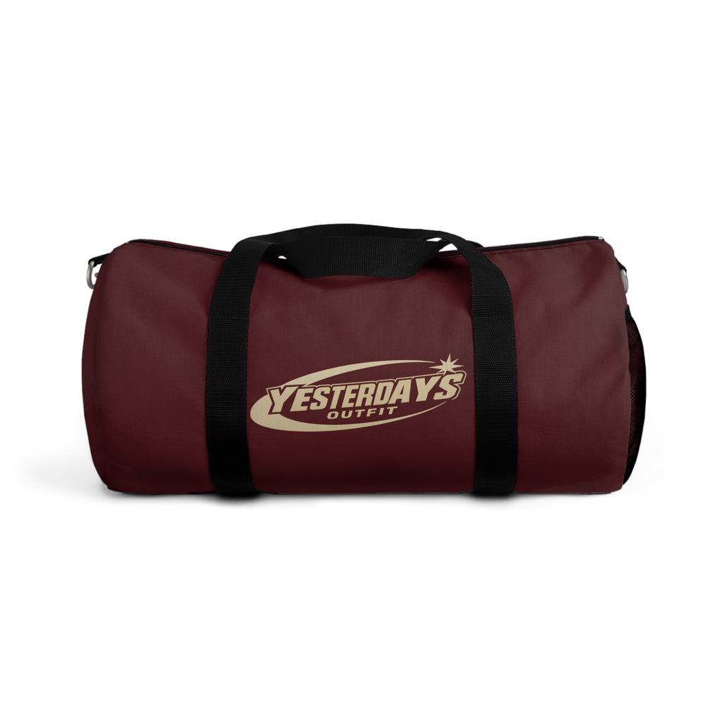 Yesterdays Outfit Logo Duffel Bag | Maroon Gym Travel Bag
