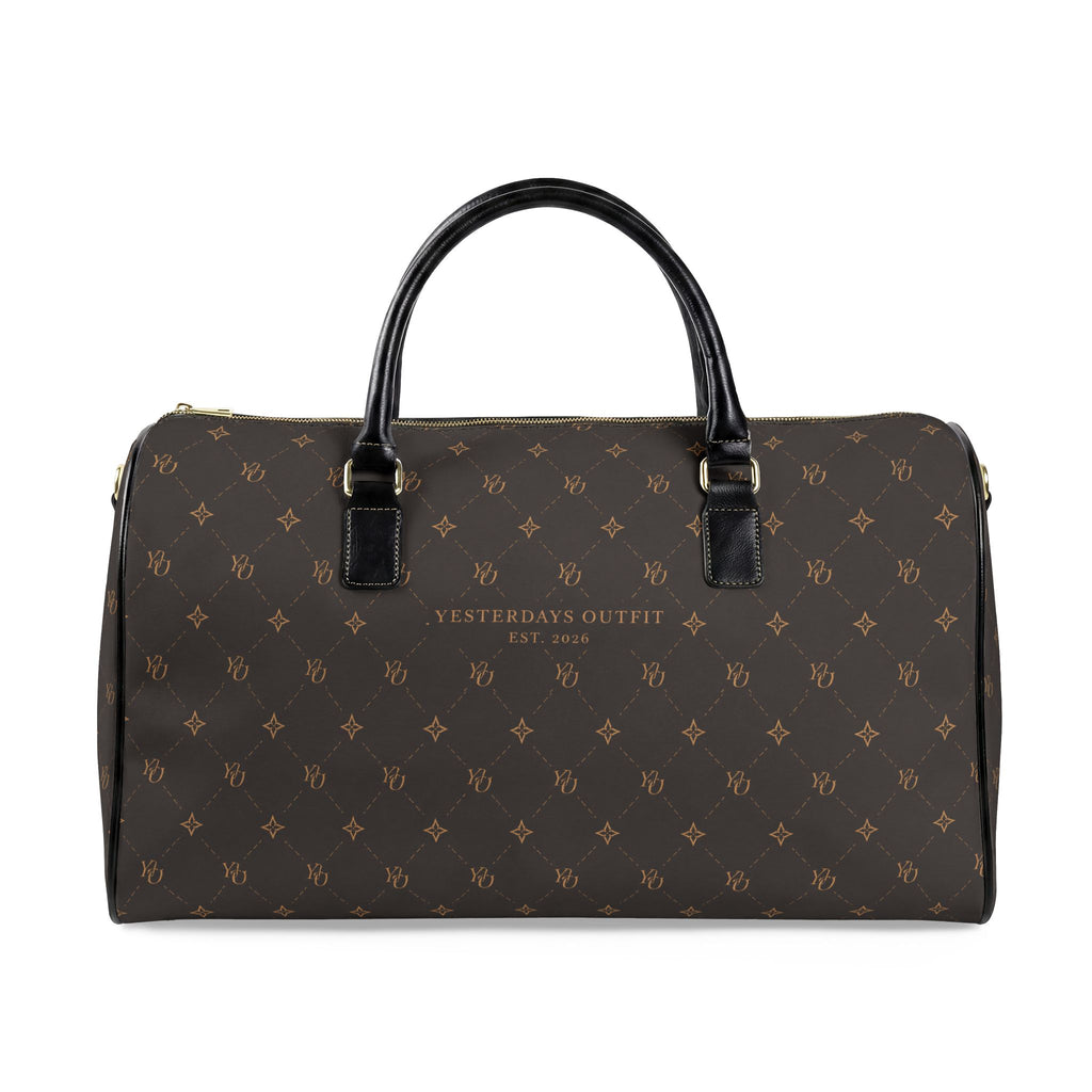 YO Monogram Canvas Weekender Bag | Yesterday’s Outfit Faux Leather Travel Bag