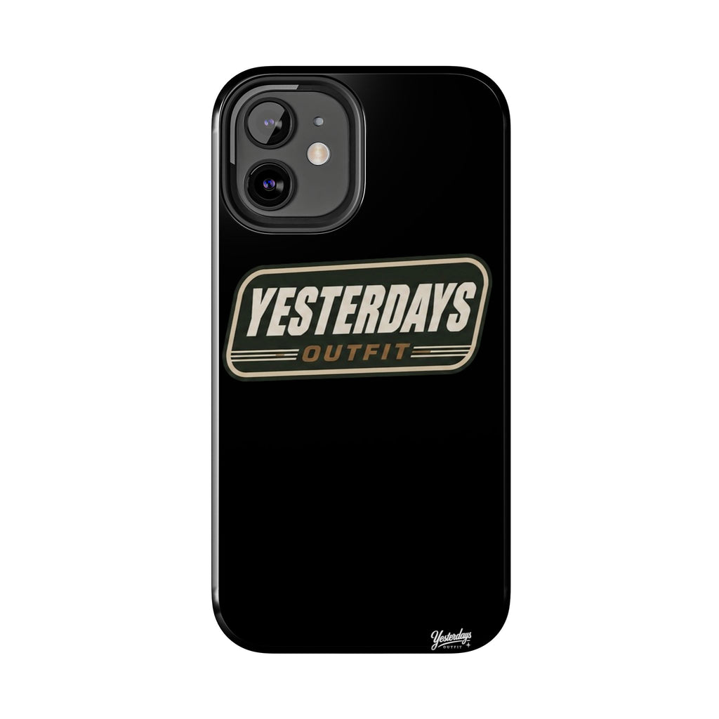 Yesterdays Outfit vintage logo Tough Phone Case | retro badge phone cover