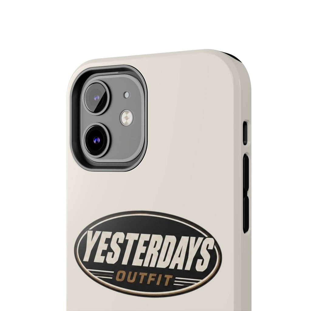 Yesterdays Outfit phone case | Tough Phone Cases, retro oval logo