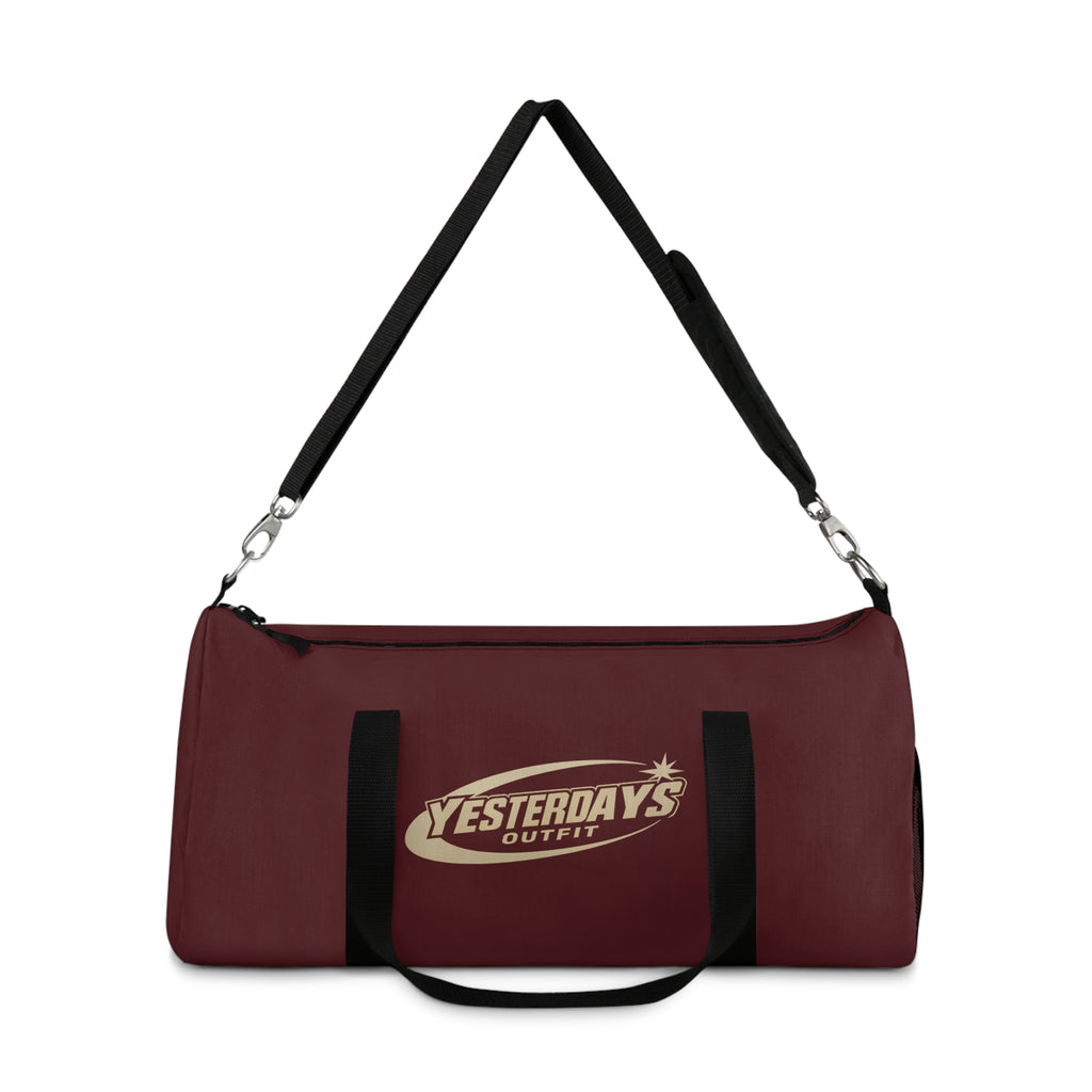 Yesterdays Outfit Logo Duffel Bag | Maroon Gym Travel Bag