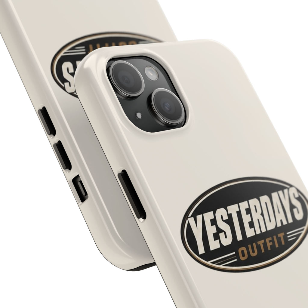 Yesterdays Outfit phone case | Tough Phone Cases, retro oval logo