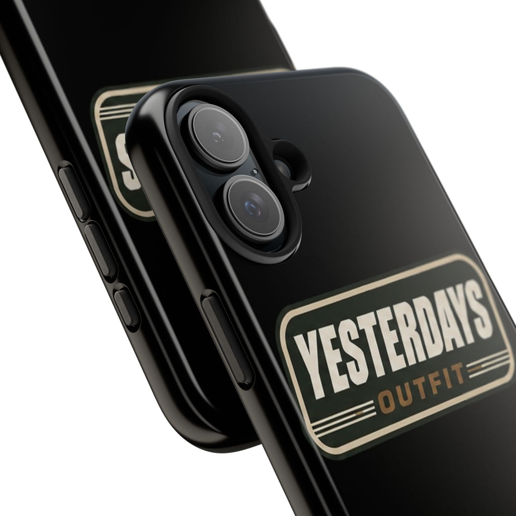 Yesterdays Outfit vintage logo Tough Phone Case | retro badge phone cover