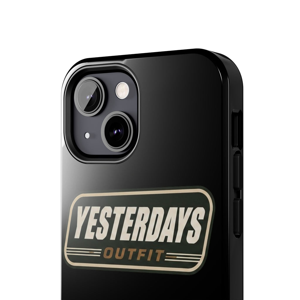 Yesterdays Outfit vintage logo Tough Phone Case | retro badge phone cover