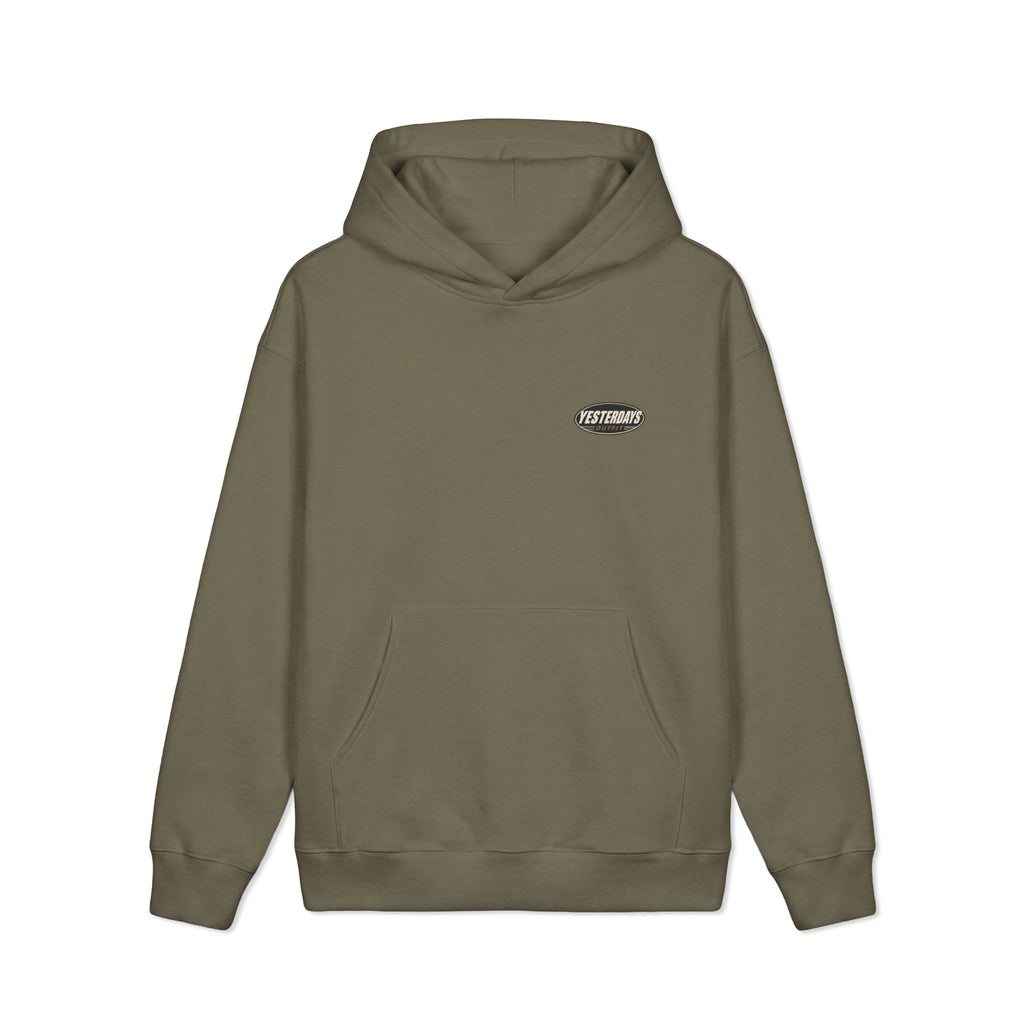 Yesterdays Outfit Laurel Crest Hoodie | Brown Vintage Logo Sweatshirt