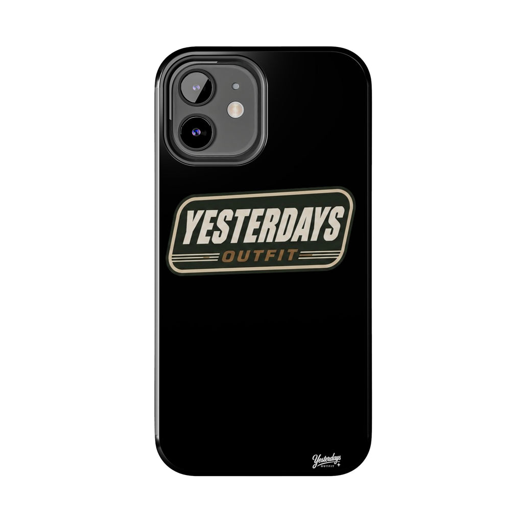 Yesterdays Outfit vintage logo Tough Phone Case | retro badge phone cover