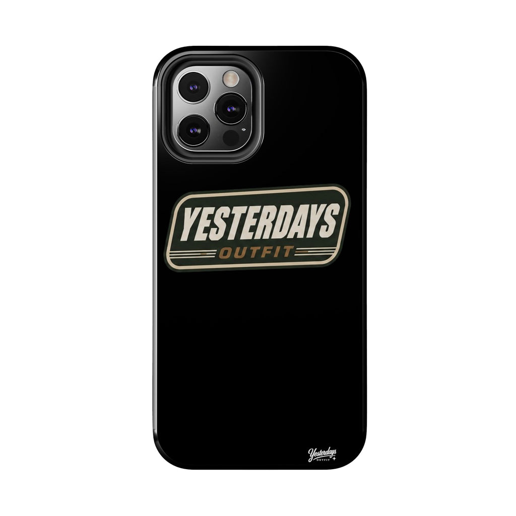 Yesterdays Outfit vintage logo Tough Phone Case | retro badge phone cover