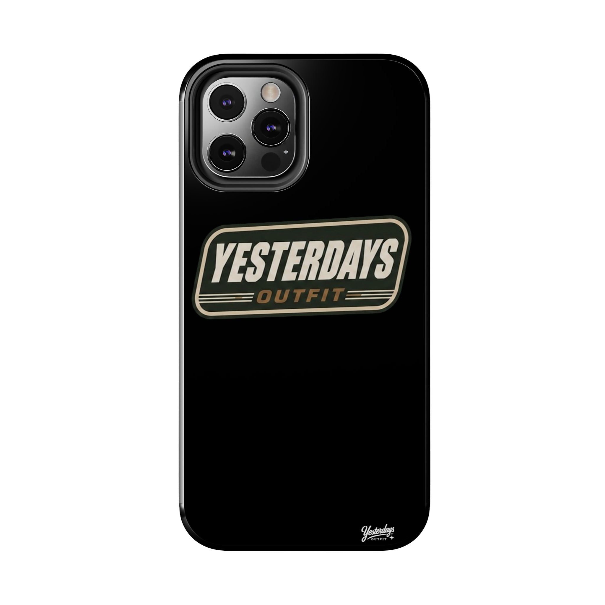 Yesterdays Outfit vintage logo Tough Phone Case | retro badge phone cover