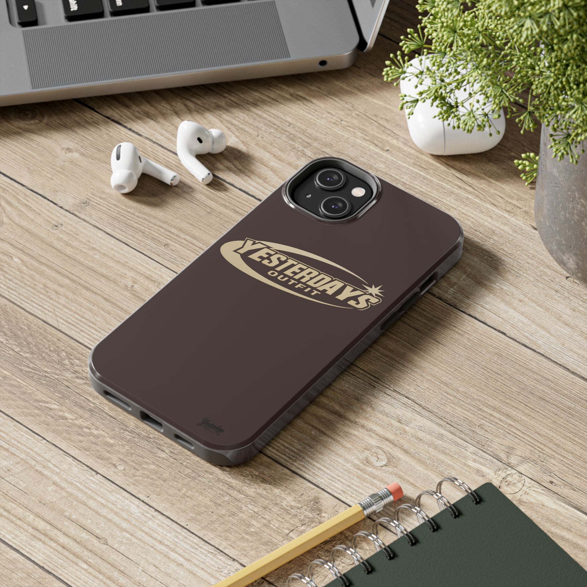Yesterdays Outfit logo Tough Phone Case | Retro Badge Phone Case