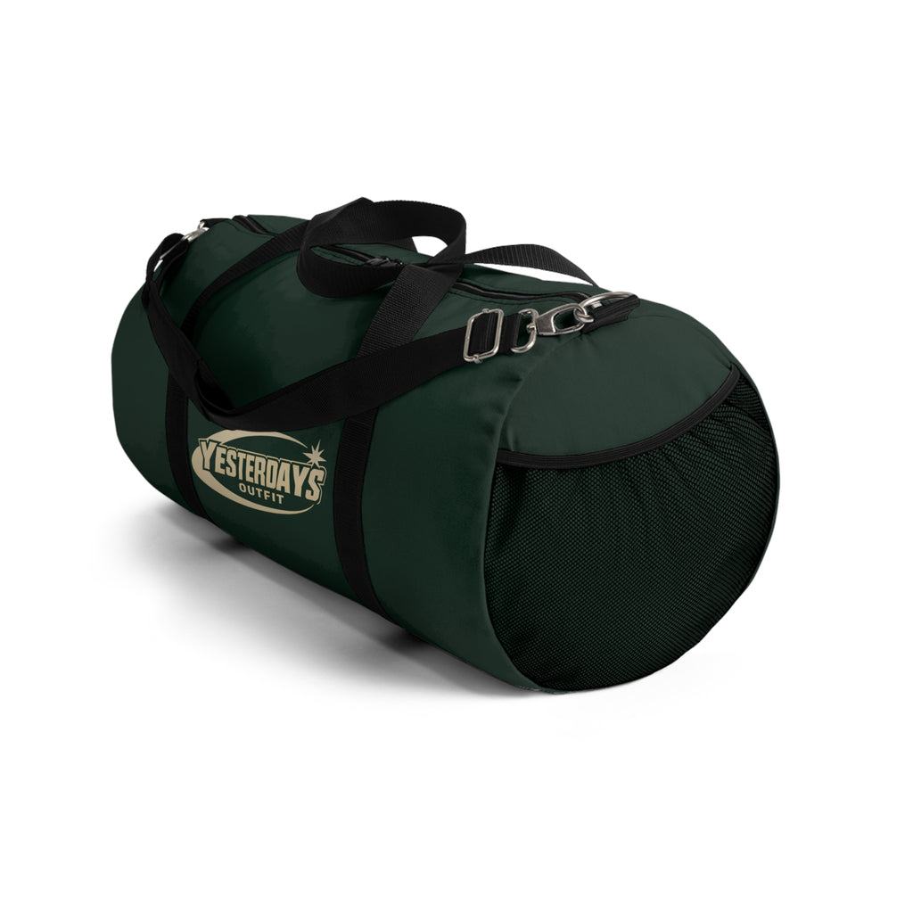 Yesterdays Outfit Logo Duffel Bag | Green Travel Gym Weekender