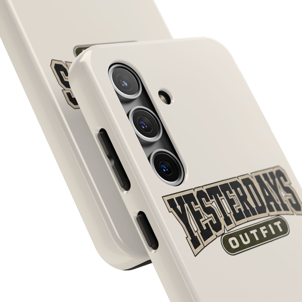 Yesterdays Outfit Phone Case | Retro Collegiate Logo, Tough Phone Case