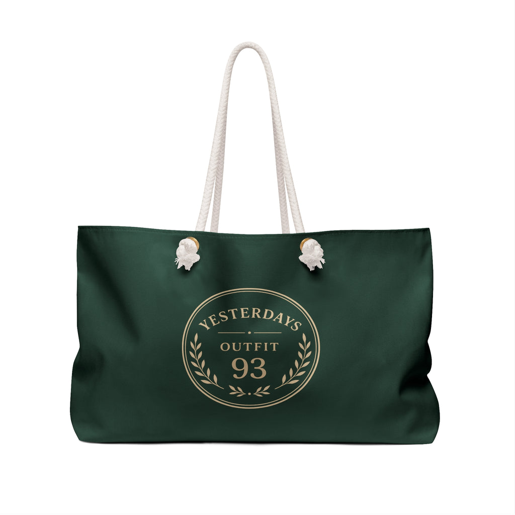 Yesterday's Outfit 93 Weekender Bag | Dark Green Laurel Travel Tote